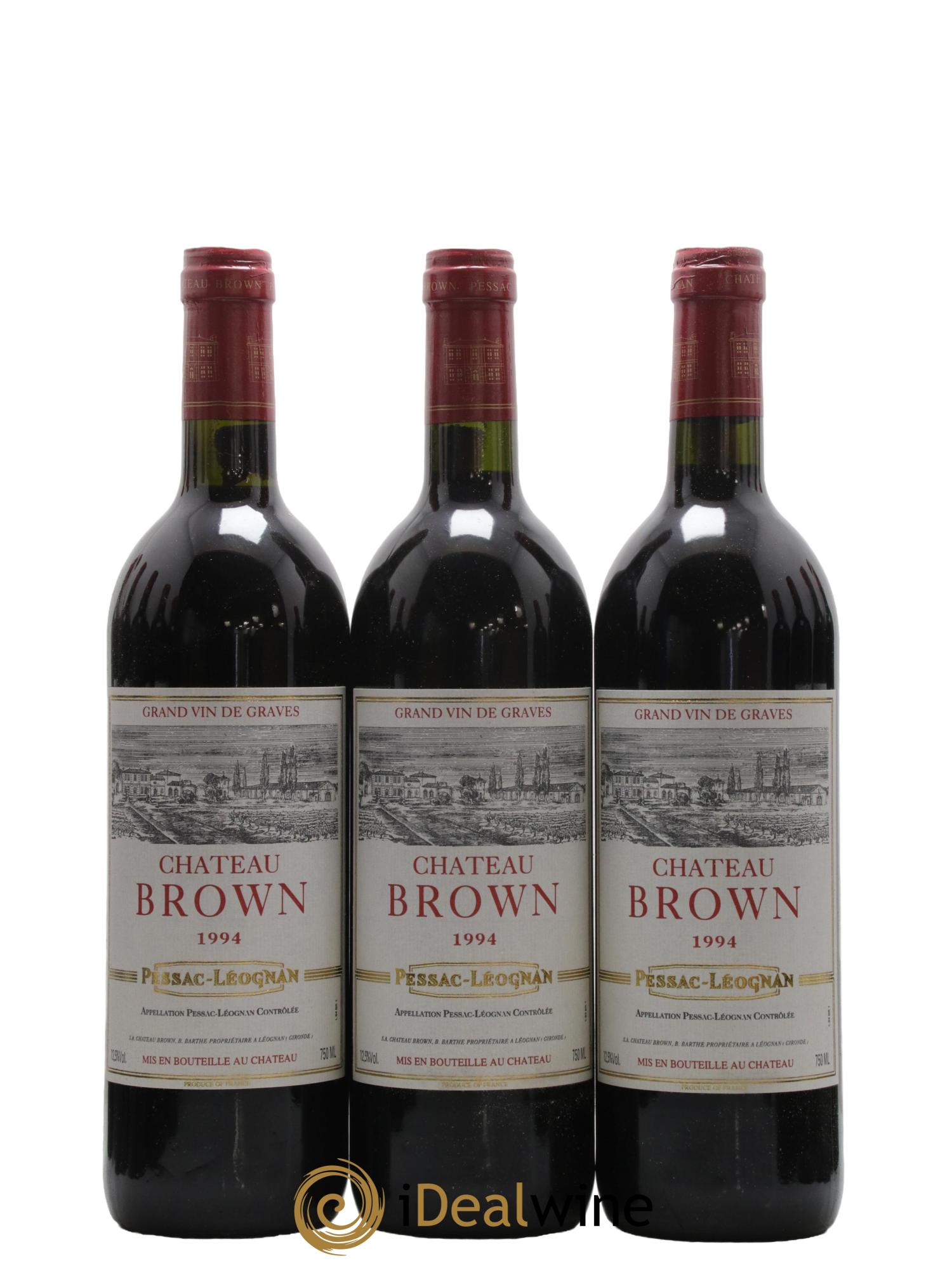 Château Brown 1994 - Lot de 12 bouteilles - 1