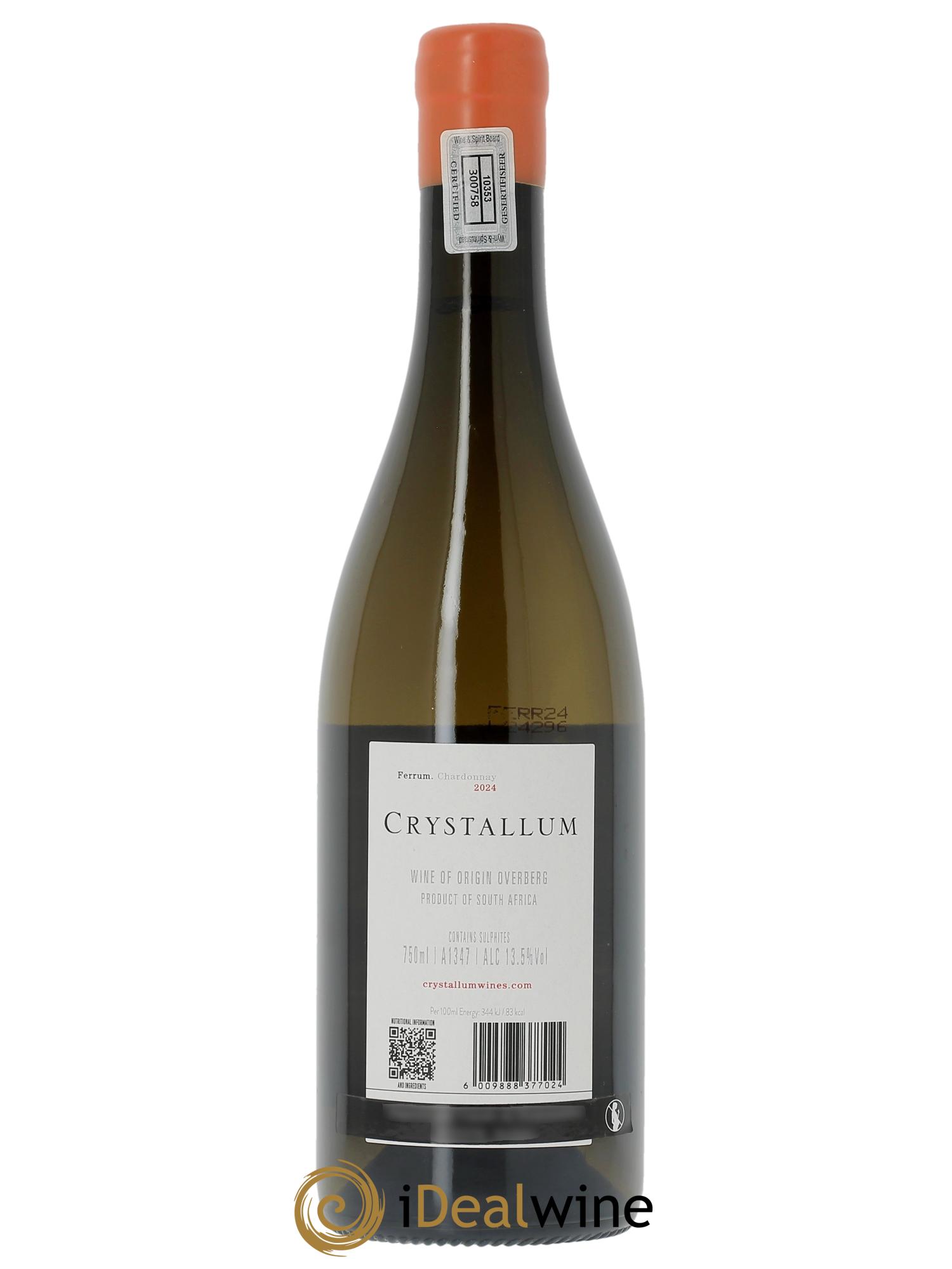Overberg Crystallum Ferrum Chardonnay 2024 - Lot de 1 bouteille - 1