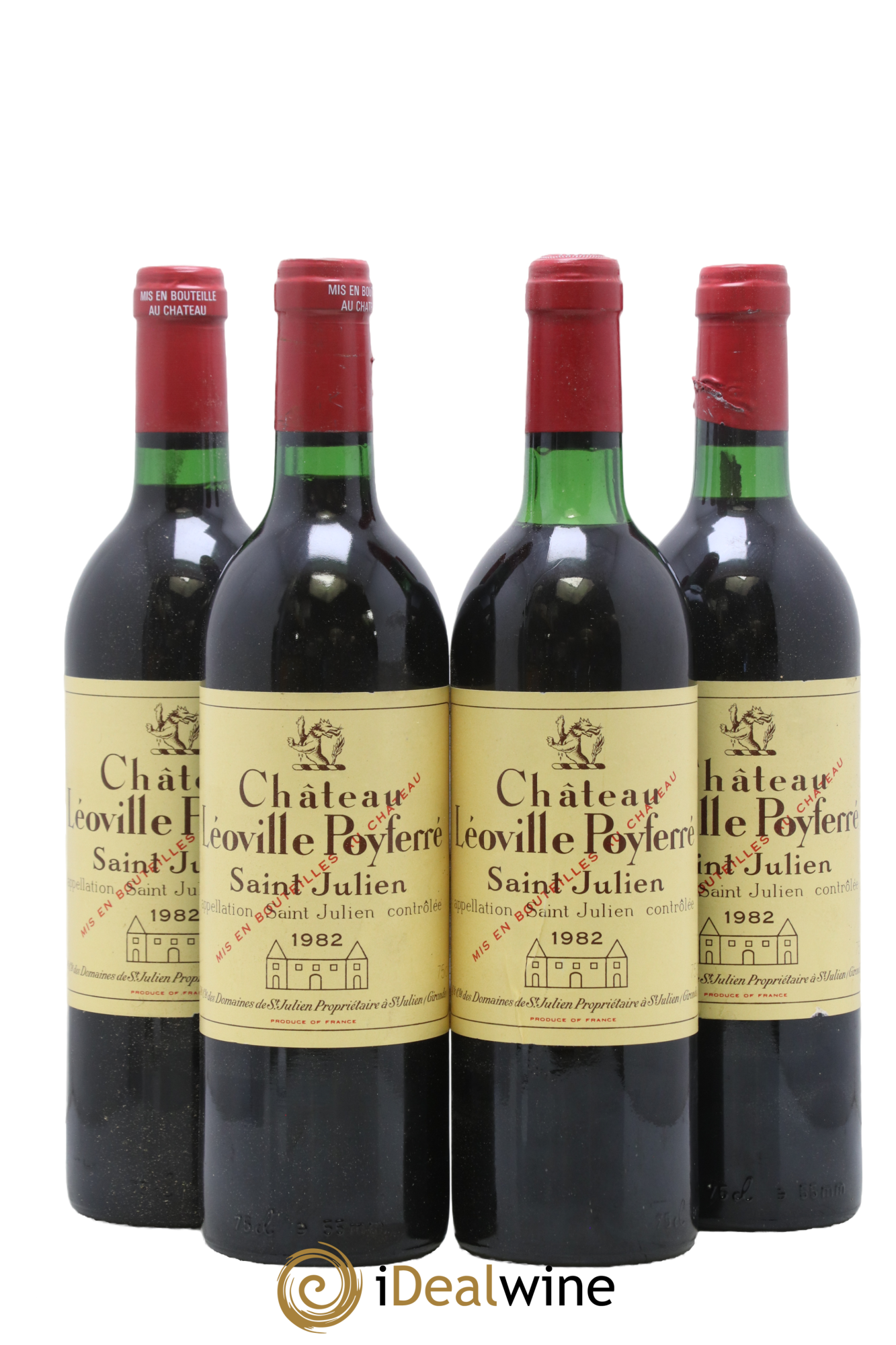 Château Léoville Poyferré 2ème Grand Cru Classé 1982 - Lot de 4 bouteilles - 0