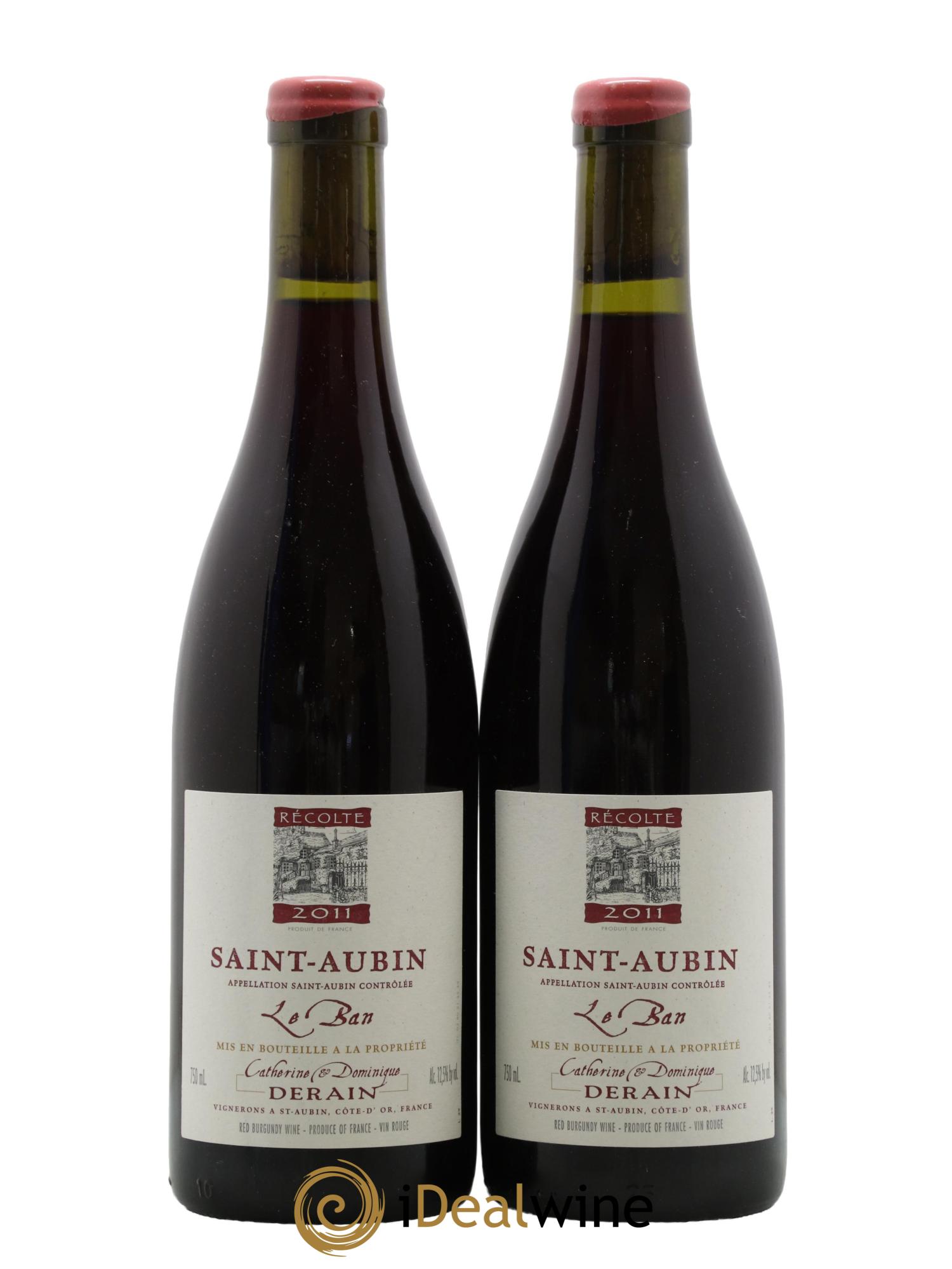 Saint-Aubin Le Ban Catherine et Dominique Derain 2011 - Lot de 2 bouteilles - 0