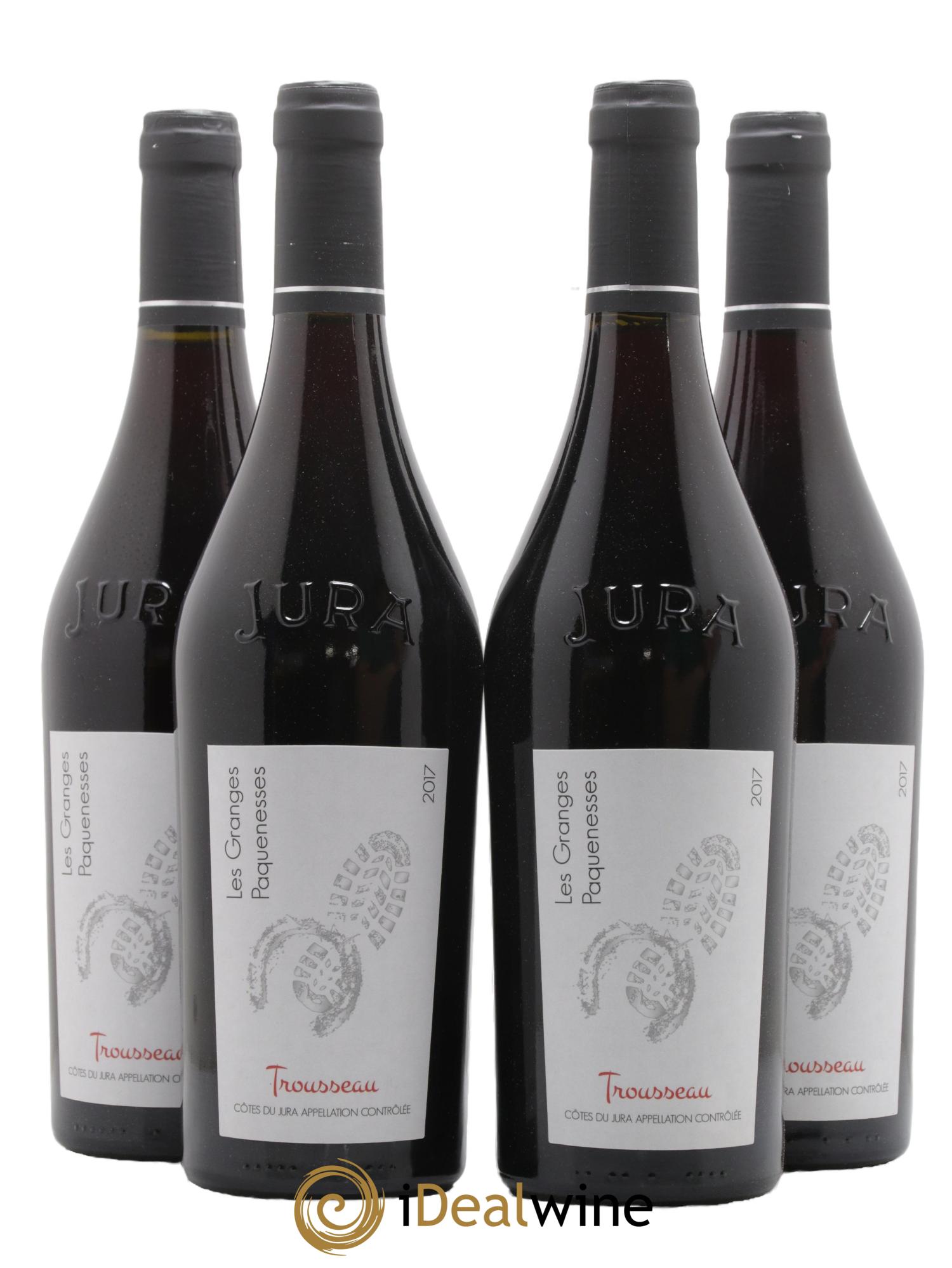 Côtes du Jura Trousseau Les Granges Paquenesses 2017 - Lot de 4 bouteilles - 0