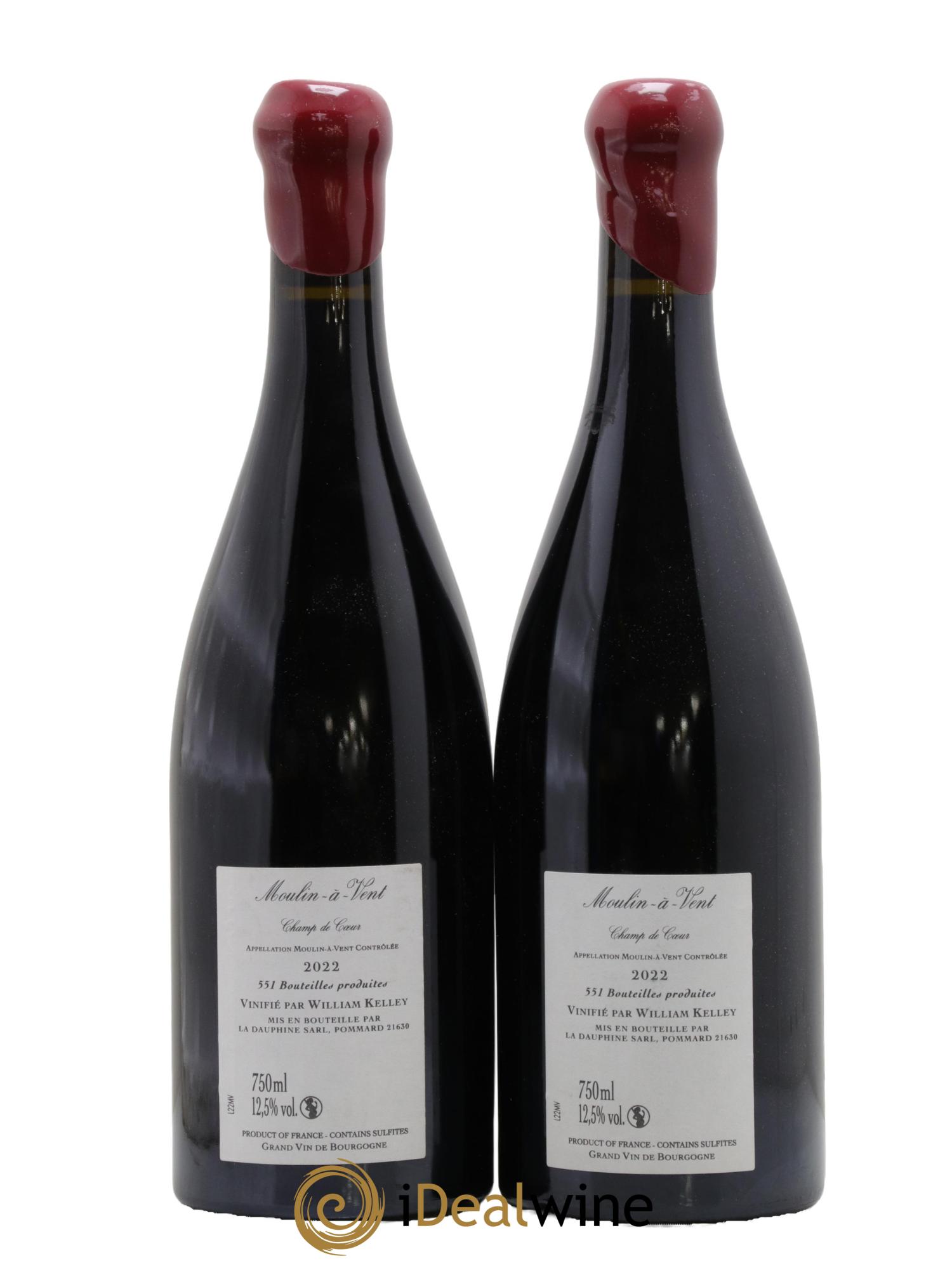 Moulin à Vent William Kelley 2022 - Lotto di 2 bottiglie - 1