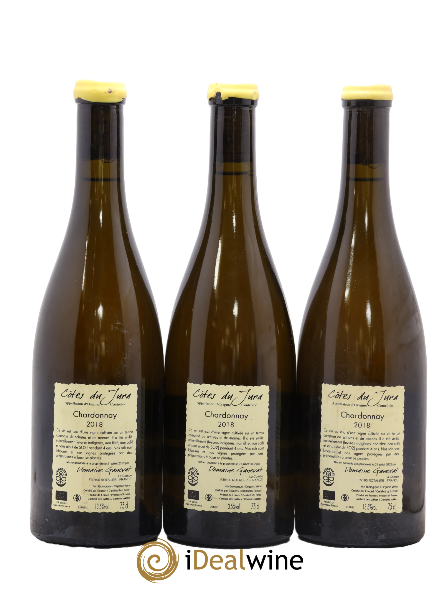 Côtes du Jura Chardonnay En Billat Jean-François Ganevat (Domaine) 2018 - Lot of 3 bottles - 1