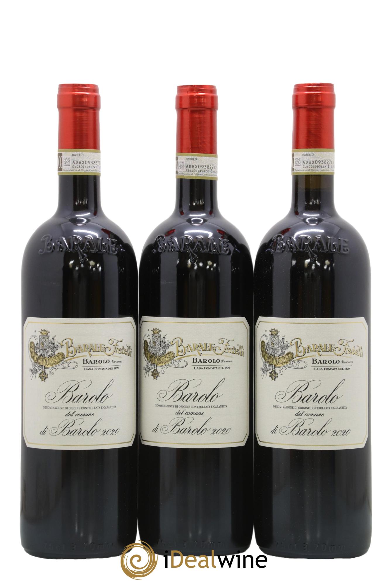 Barolo Barale Fratelli 2020 - Lot de 3 bouteilles - 0