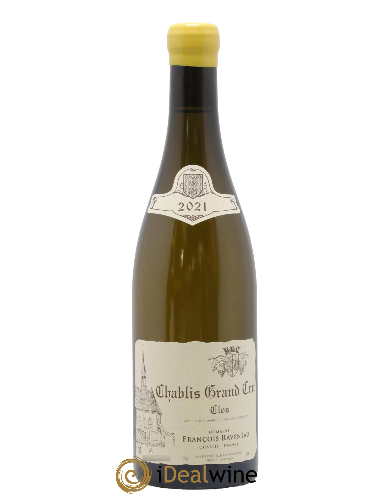 Chablis Grand Cru Clos Raveneau (Domaine) 2021 - Lot de 1 bouteille - 0