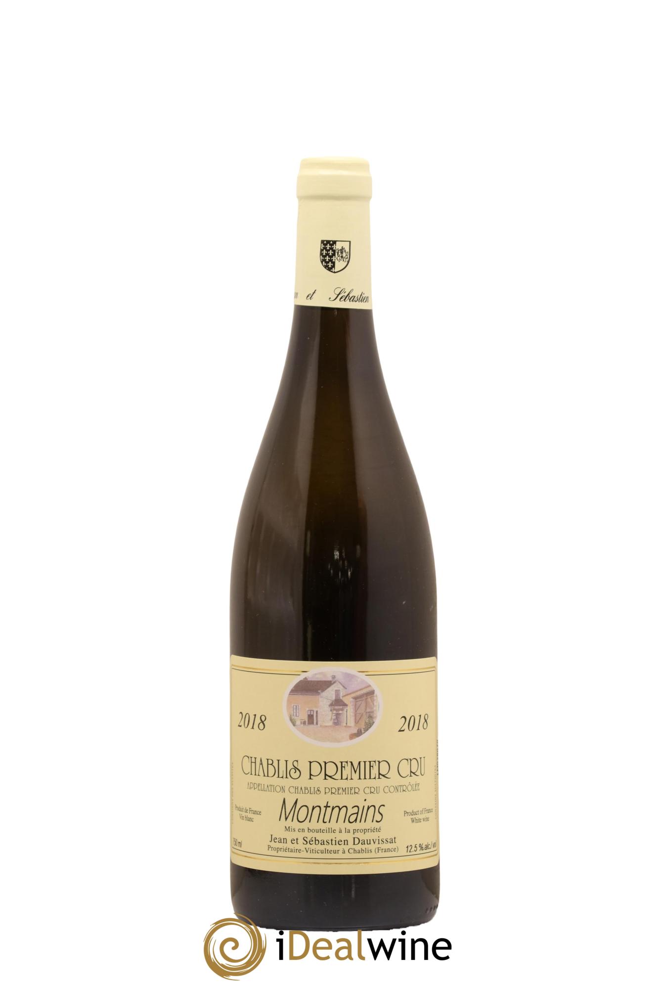 Chablis 1er Cru Montmains Jean Dauvissat (Domaine) 2018 - Lot de 1 bouteille - 0