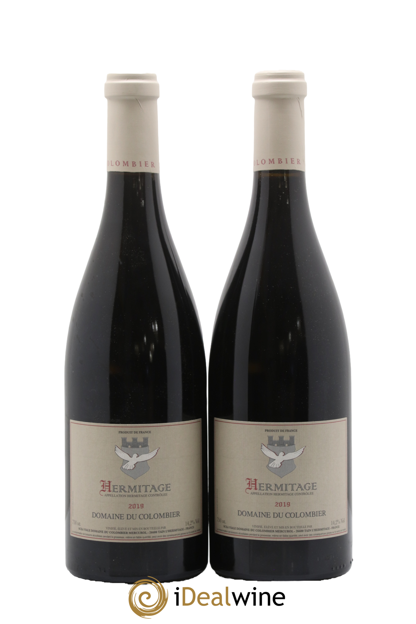 Hermitage Colombier (Domaine du) 2019 - Lot of 2 bottles - 0