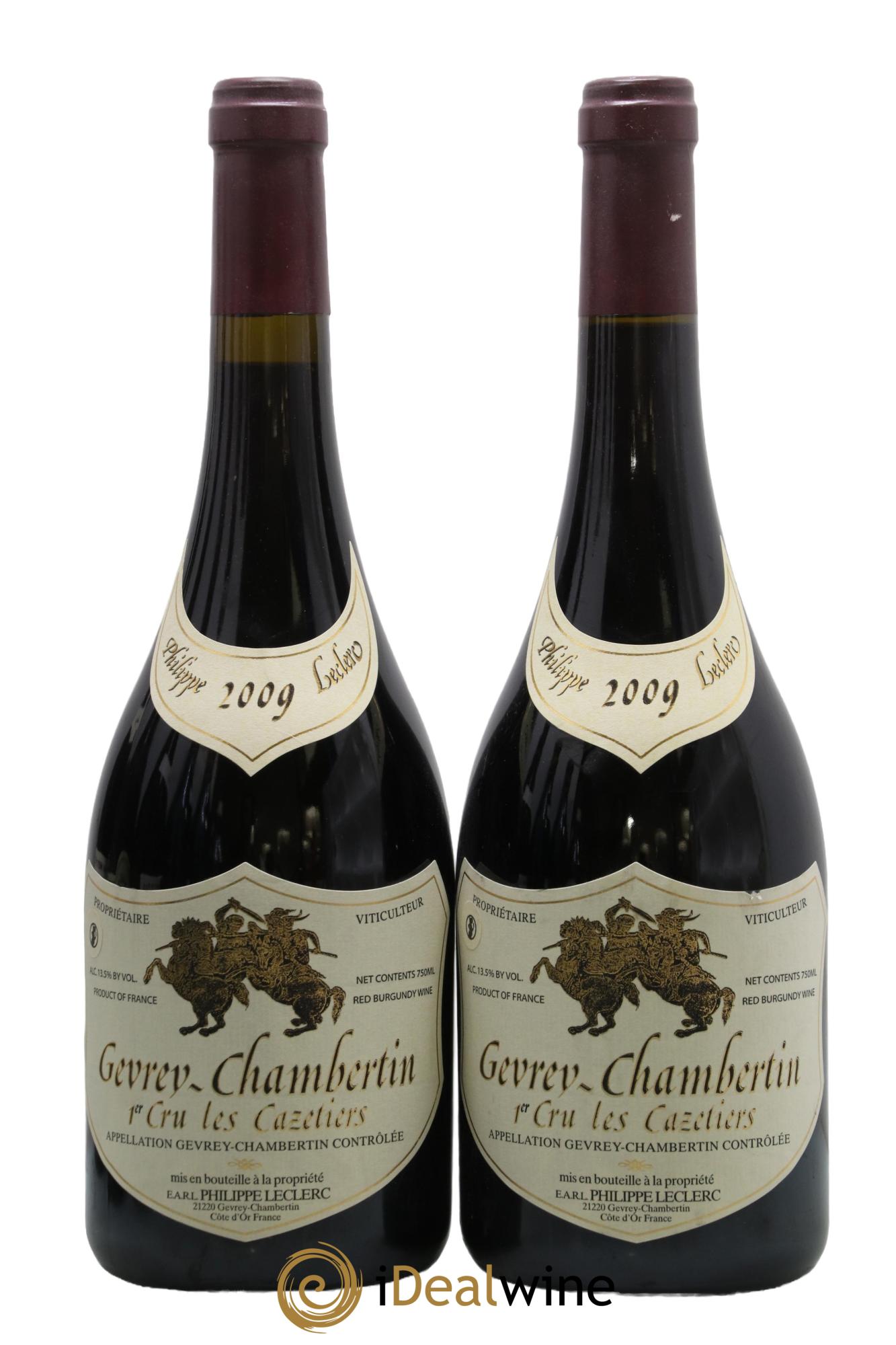Gevrey-Chambertin 1er Cru Les Cazetiers Philippe Leclerc 2009 - Lot de 2 bouteilles - 0