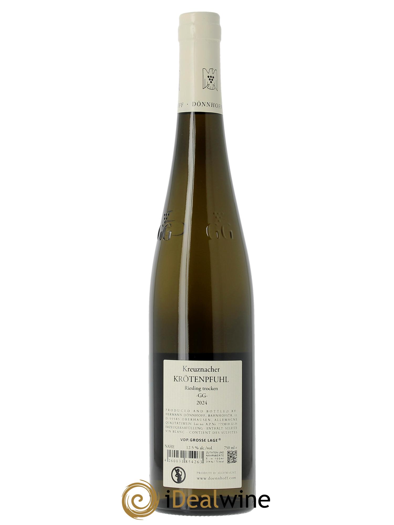 Riesling Donnhoff GG Krotenpfuhl Trocken 2024 - Lotto di 1 bottiglia - 1