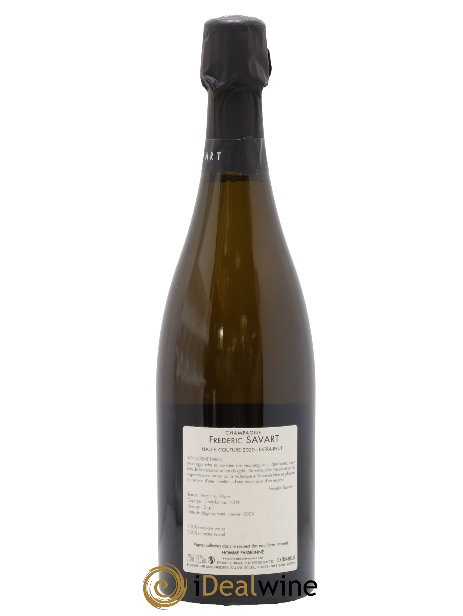 Haute Couture Le Mesnil sur Oger Extra-Brut Savart 2020 - Lot de 1 bouteille - 1
