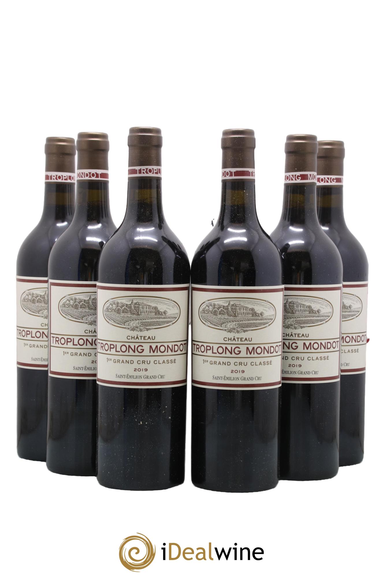Château Troplong Mondot 1er Grand Cru Classé B 2019 - Lot de 6 bouteilles - 0