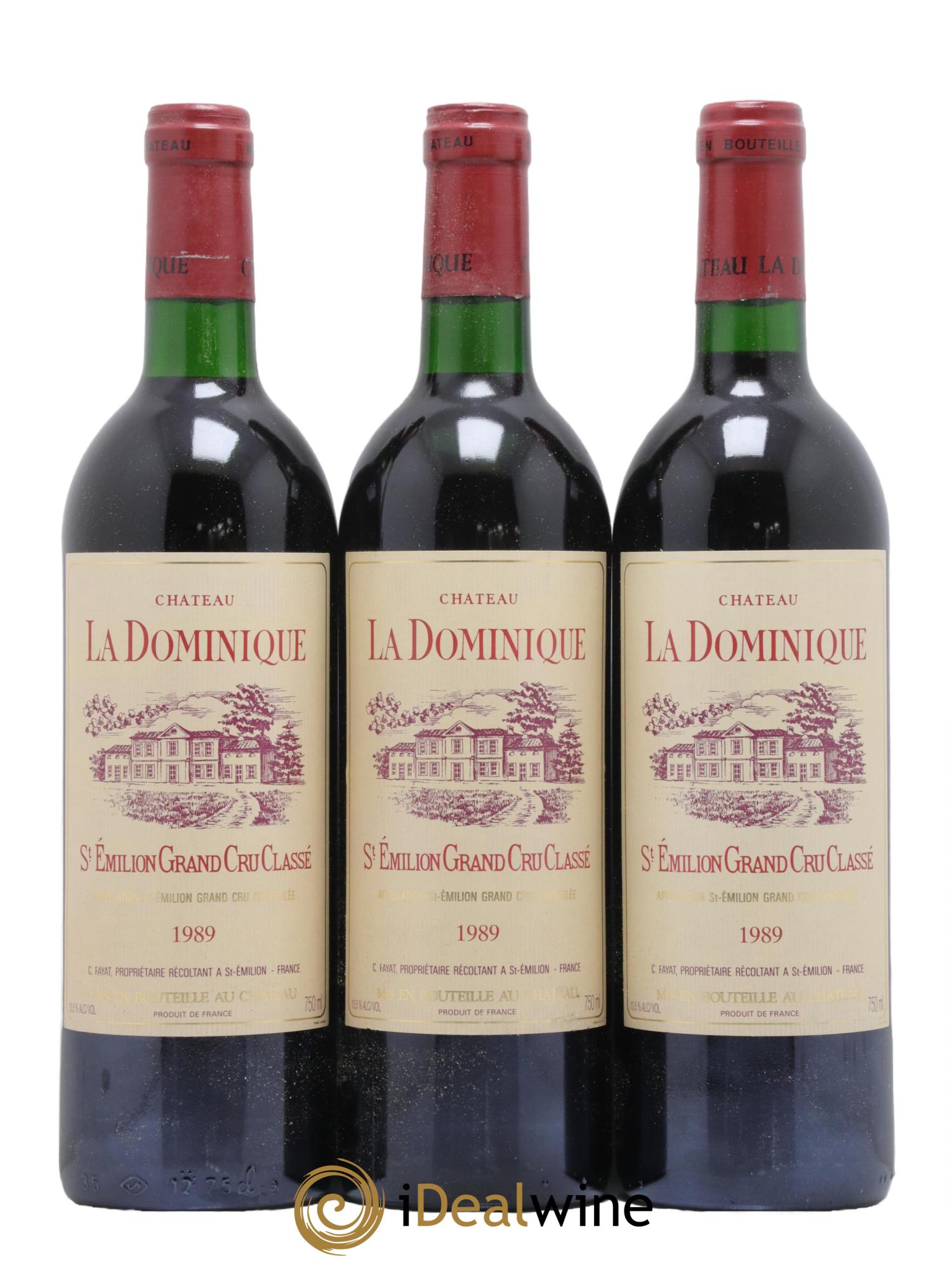 Château la Dominique Grand Cru Classé 1989 - Lot de 12 bouteilles - 4
