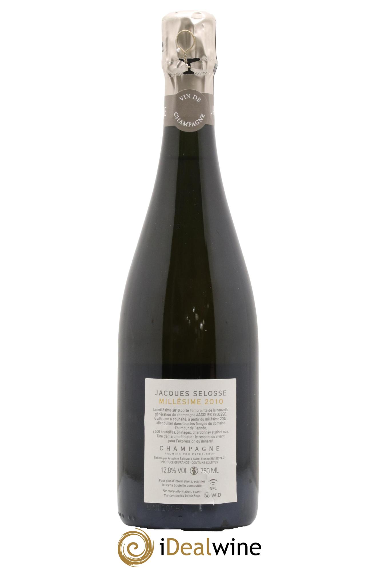 1er Cru Millésimé Extra-Brut Jacques Selosse 2010 - Lotto di 1 bottiglia - 1