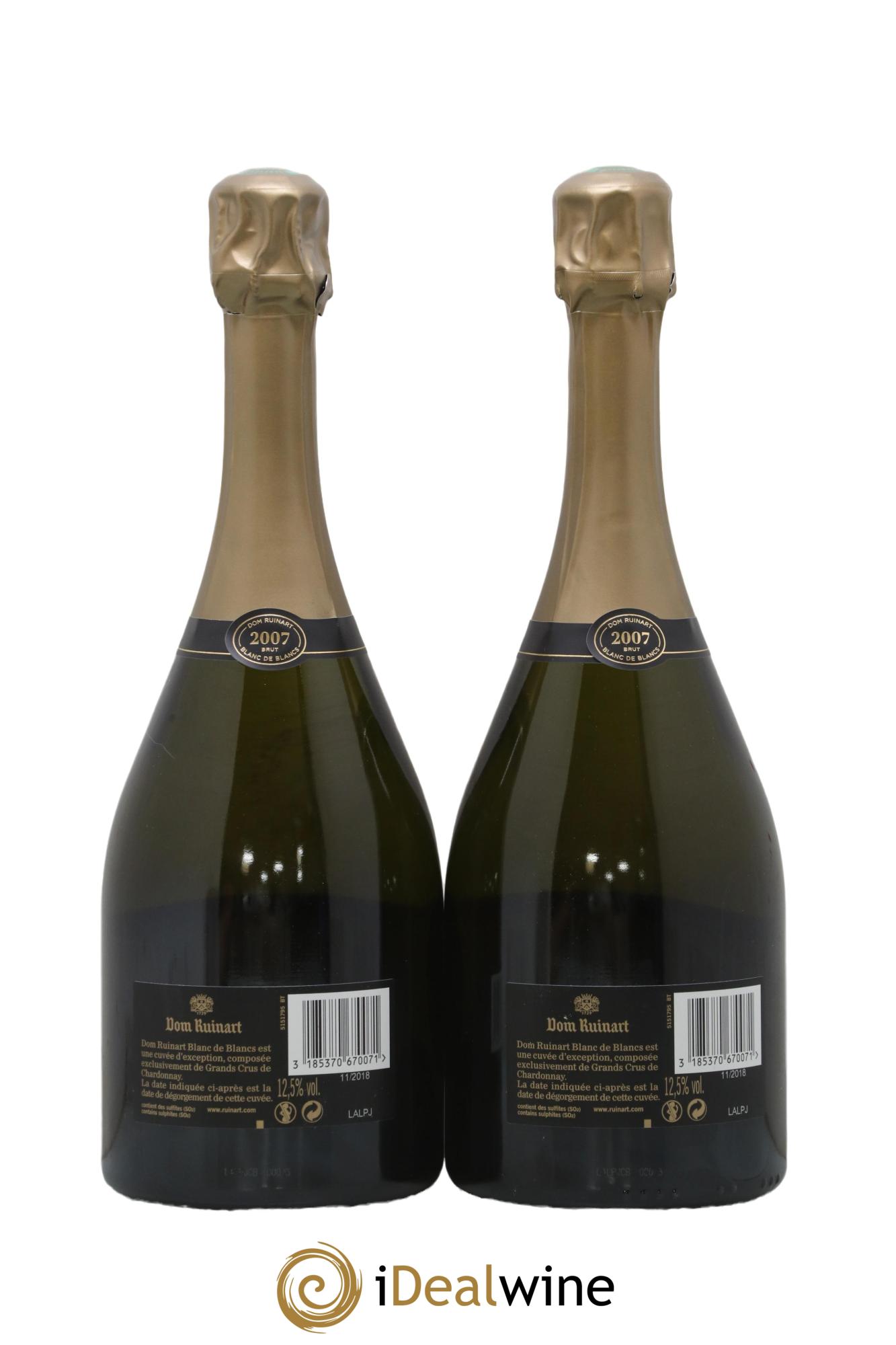 Dom Ruinart Brut Ruinart  2007 - Lot de 2 bouteilles - 1