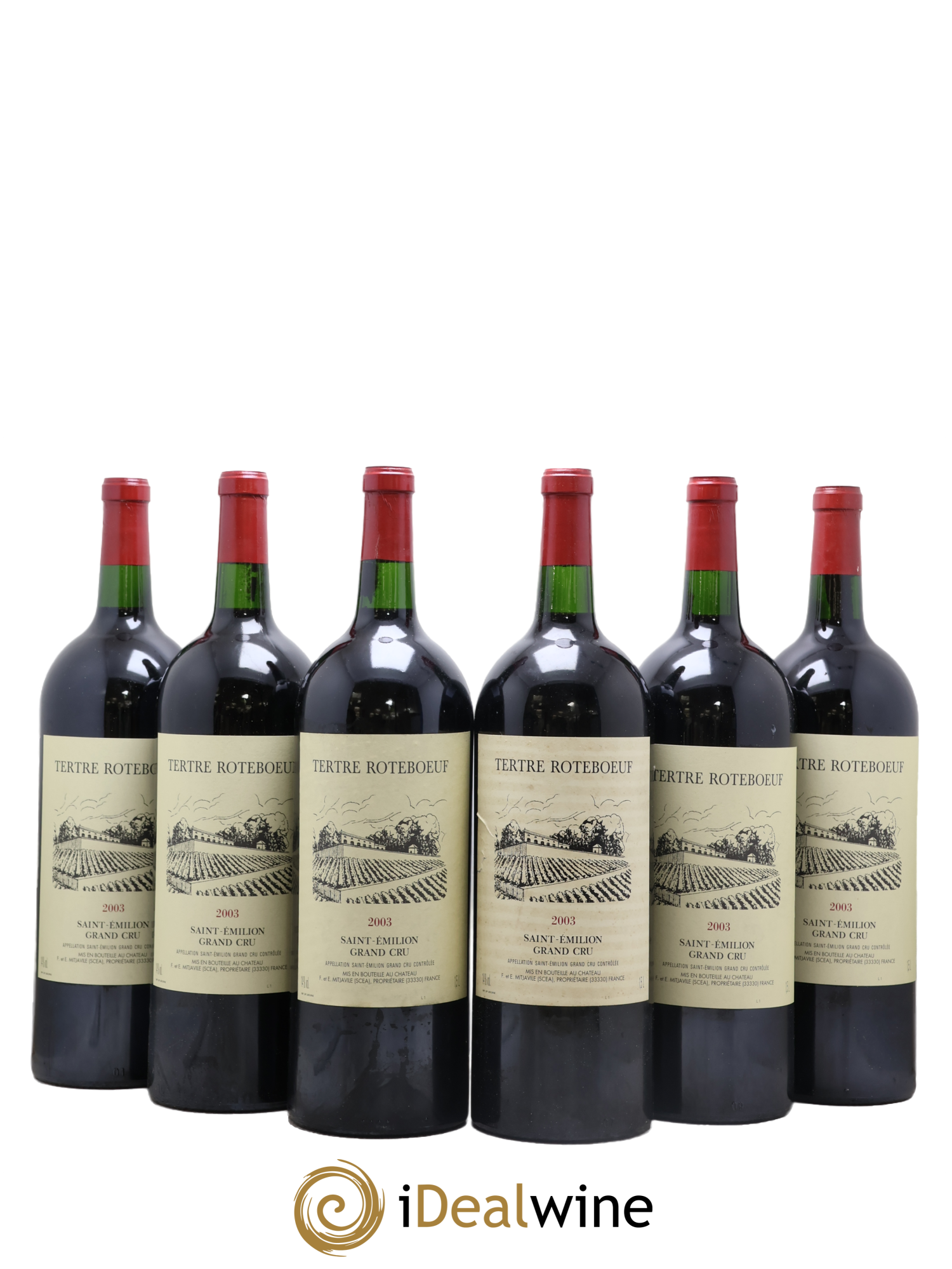 Château Tertre Roteboeuf 2003 - Lotto di 6 magnum - 0