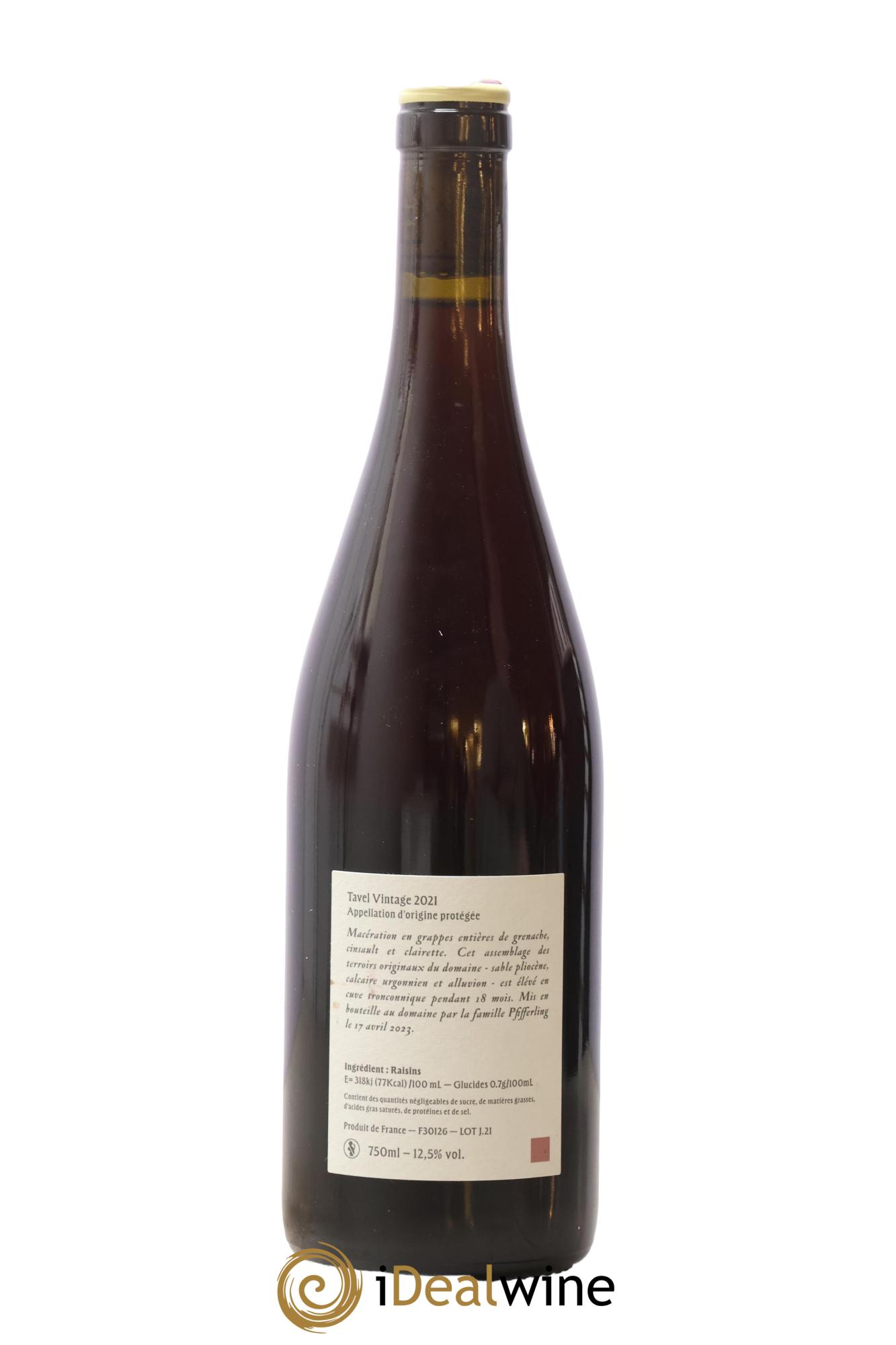 Tavel Vintage L'Anglore 2021 - Lot de 1 bouteille - 1