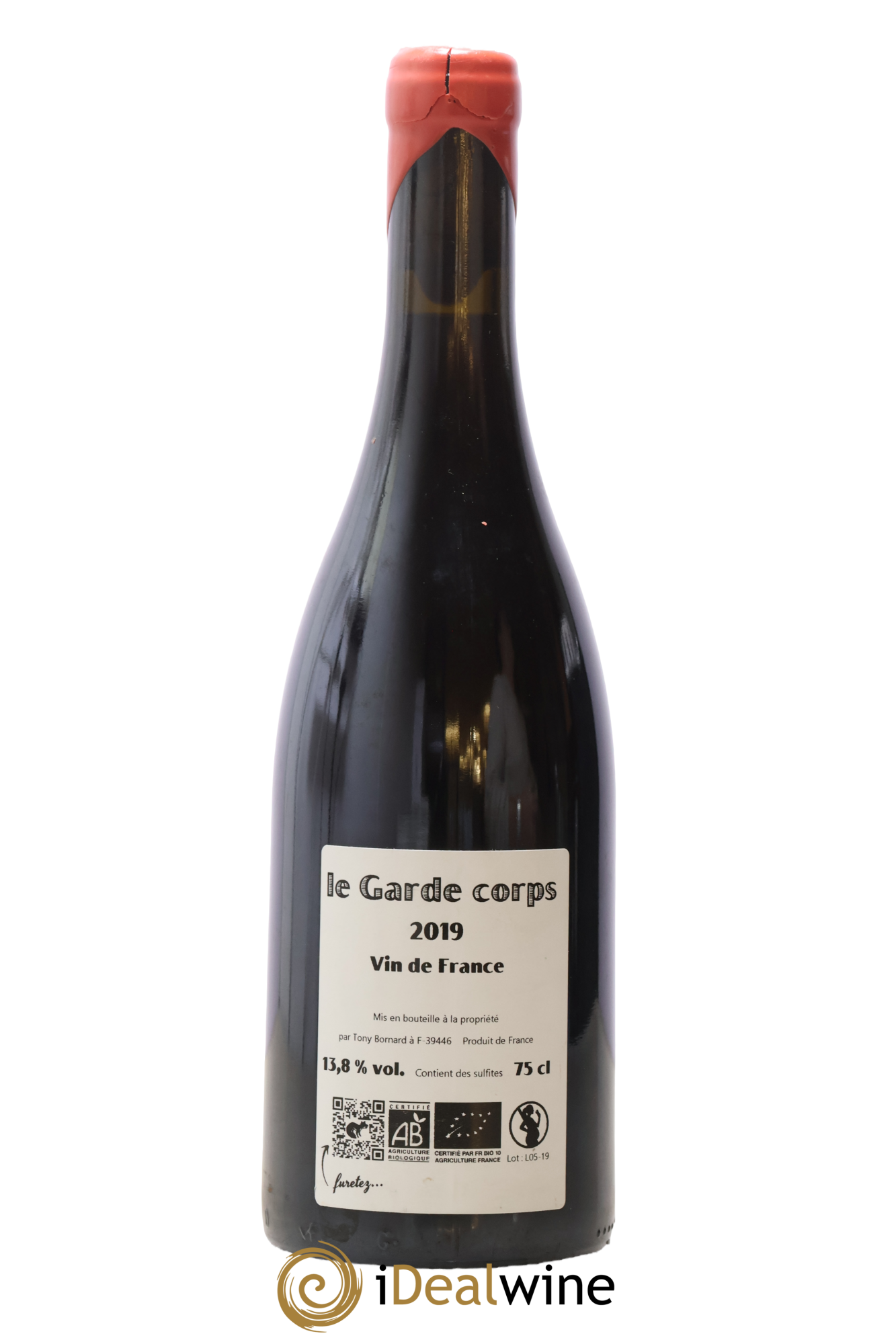 Vin de France Le Garde-corps Tony Bornard 2019 - Posten von 1 Flasche - 1