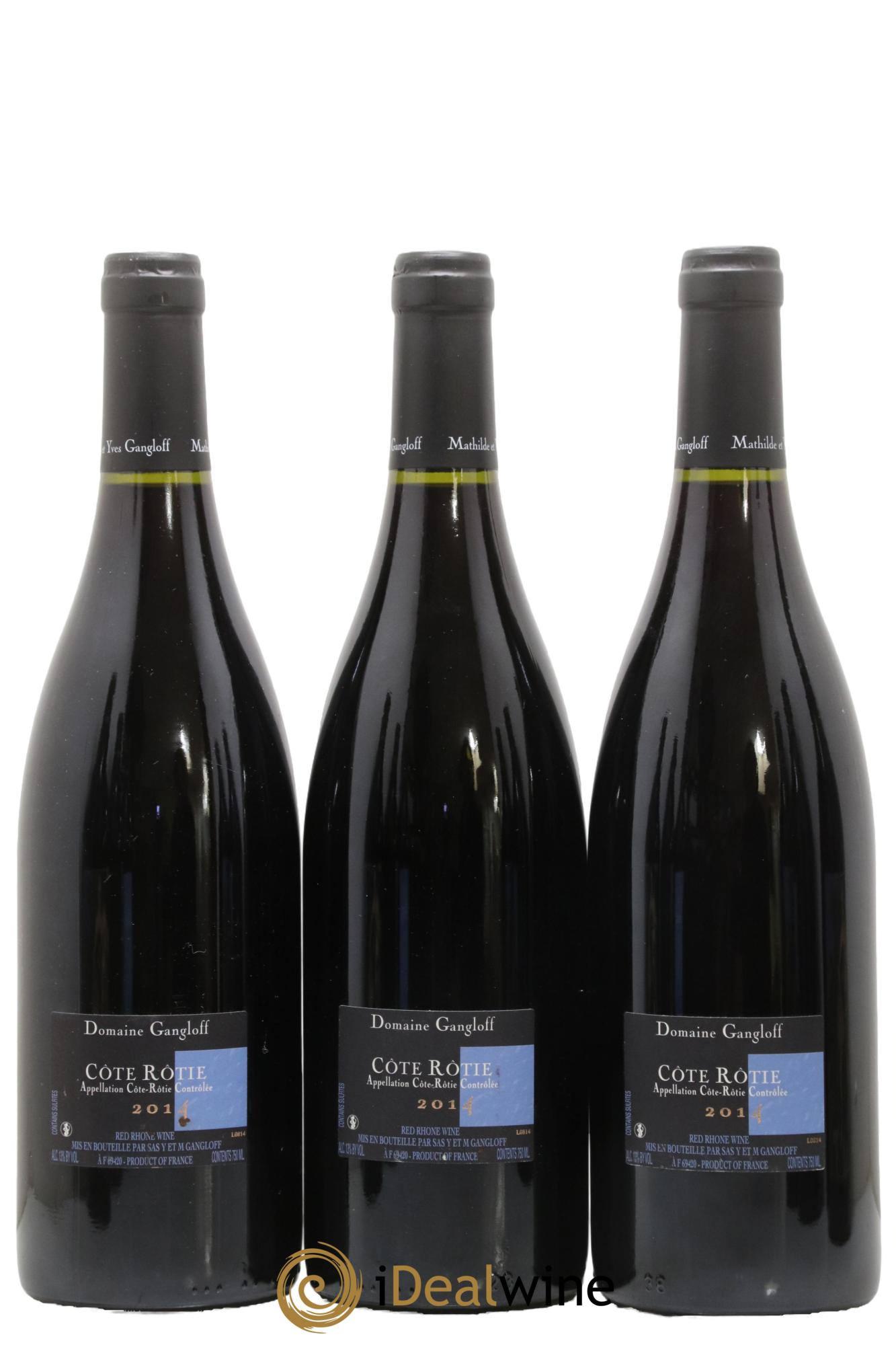 Côte-Rôtie La Barbarine Gangloff (Domaine) 2014 - Lot of 3 bottles - 1