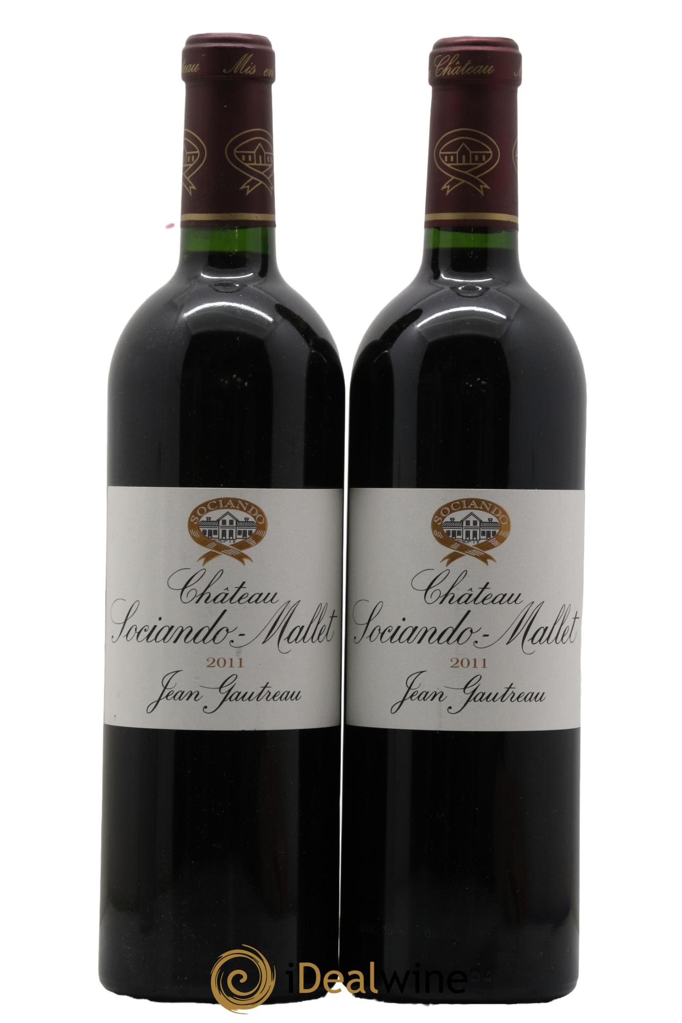 Château Sociando Mallet 2011 - Lot de 2 bouteilles - 0