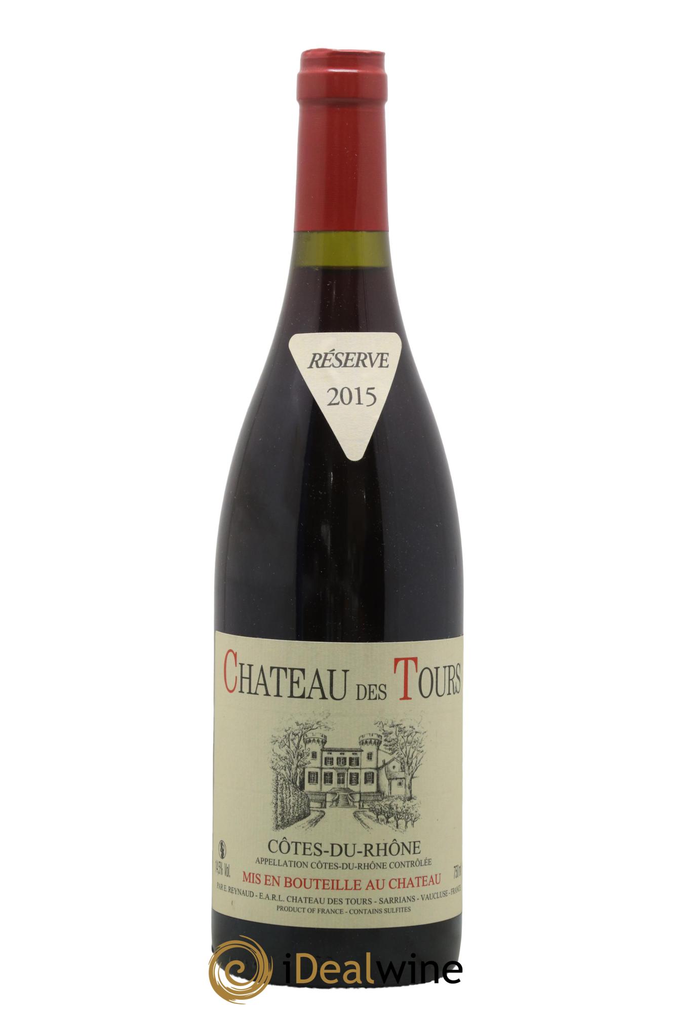 Côtes-du-Rhône Château des Tours Emmanuel Reynaud 2015 - Lot de 1 bouteille - 0