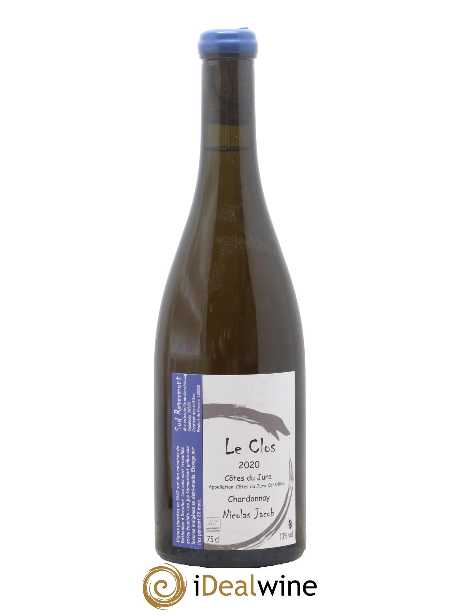 Côtes du Jura Chardonnay Le Clos Nicolas Jacob 2020 - Lot de 1 bouteille - 0