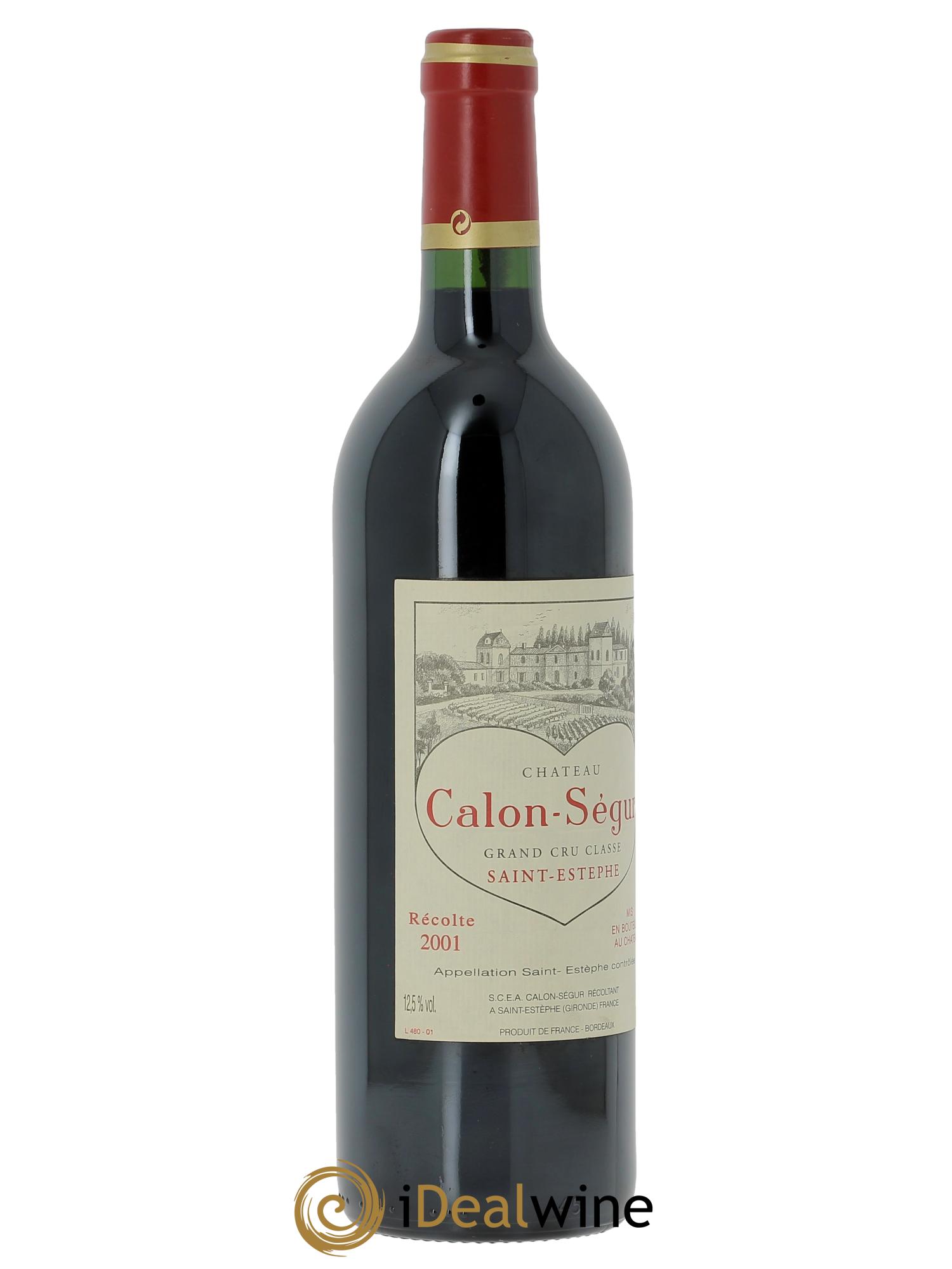 Château Calon Ségur 3ème Grand Cru Classé  2001 - Lot de 1 bouteille - 2