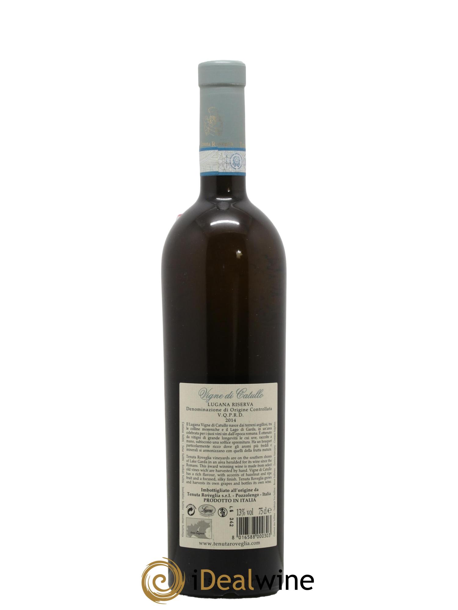 Italie Lugana Vigne Di Catullo Tenuta Roveglia 2014 - Lot de 1 bouteille - 1