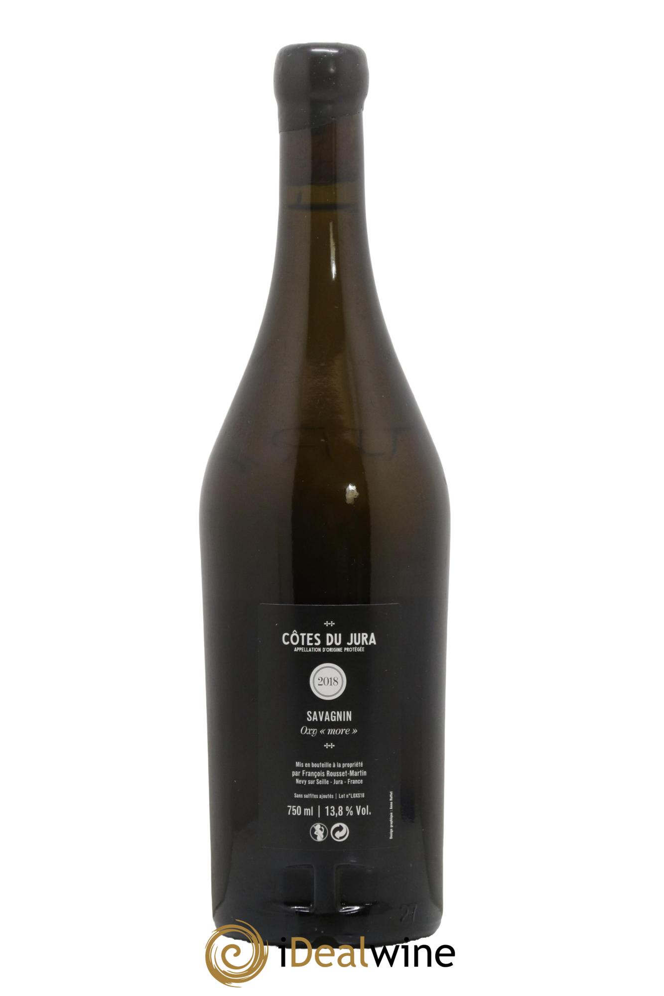 Côtes du Jura Savagnin Oxy More v4 François Rousset Martin 2018 - Lot de 1 bouteille - 1