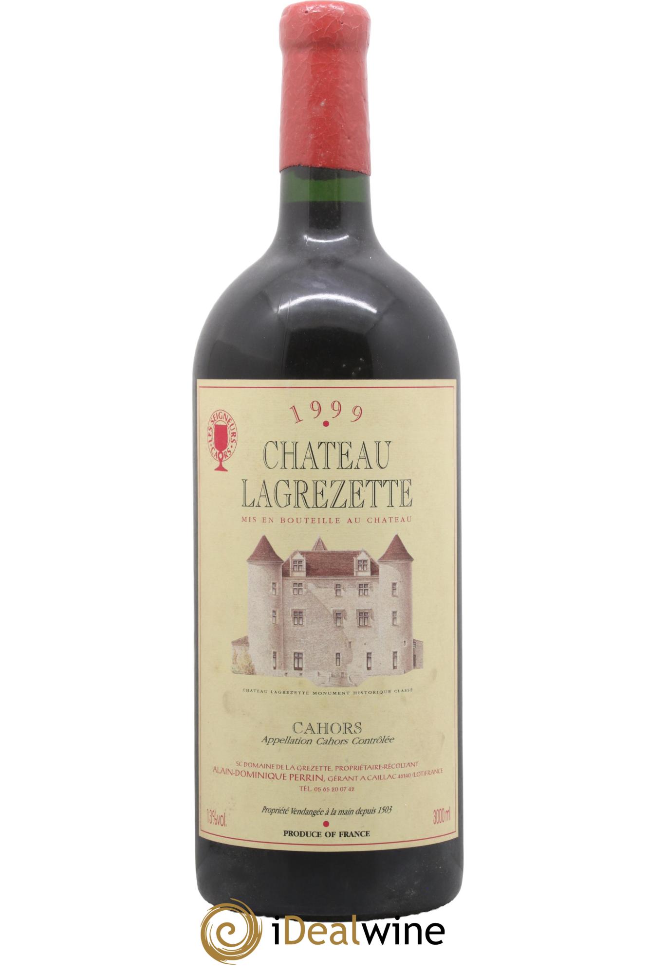 Cahors Château Lagrezette Alain Dominique Perrin 1999 - Lot of 1 double magnum - 0