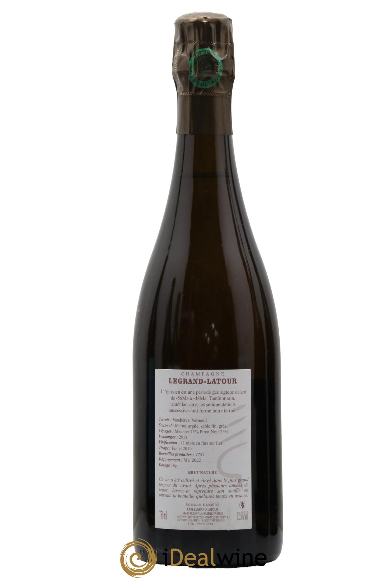 Yprésien Legrand Latour 2018 - Lot de 1 bouteille - 1