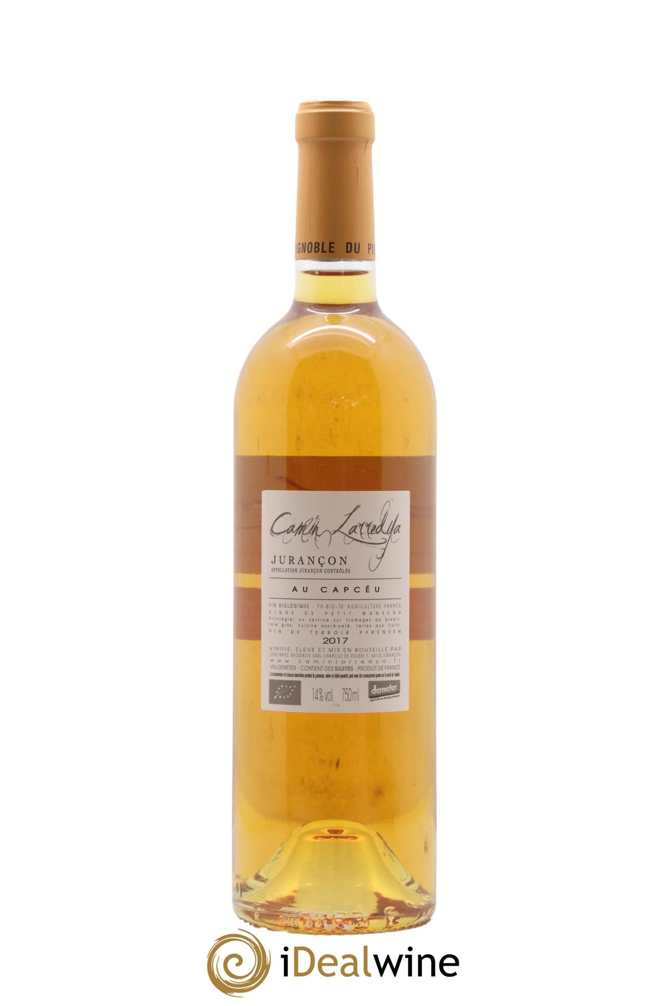 Jurançon Au Capcéu Camin Larredya 2017 - Lot de 1 bouteille - 1