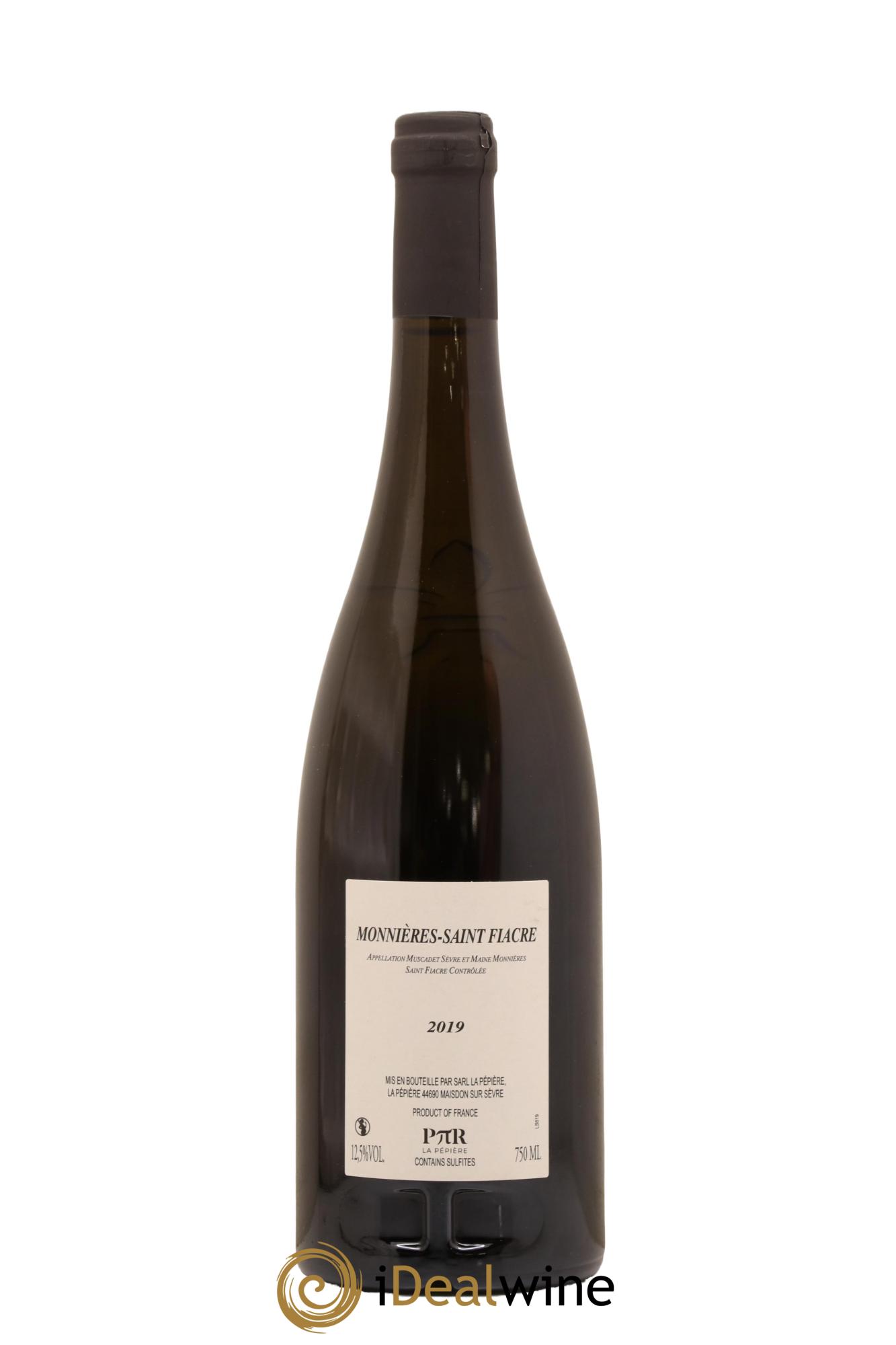 Muscadet-Sèvre-et-Maine Monnieres Saint Fiacre Domaine de la Pepiere 2019 - Lot de 1 bouteille - 1