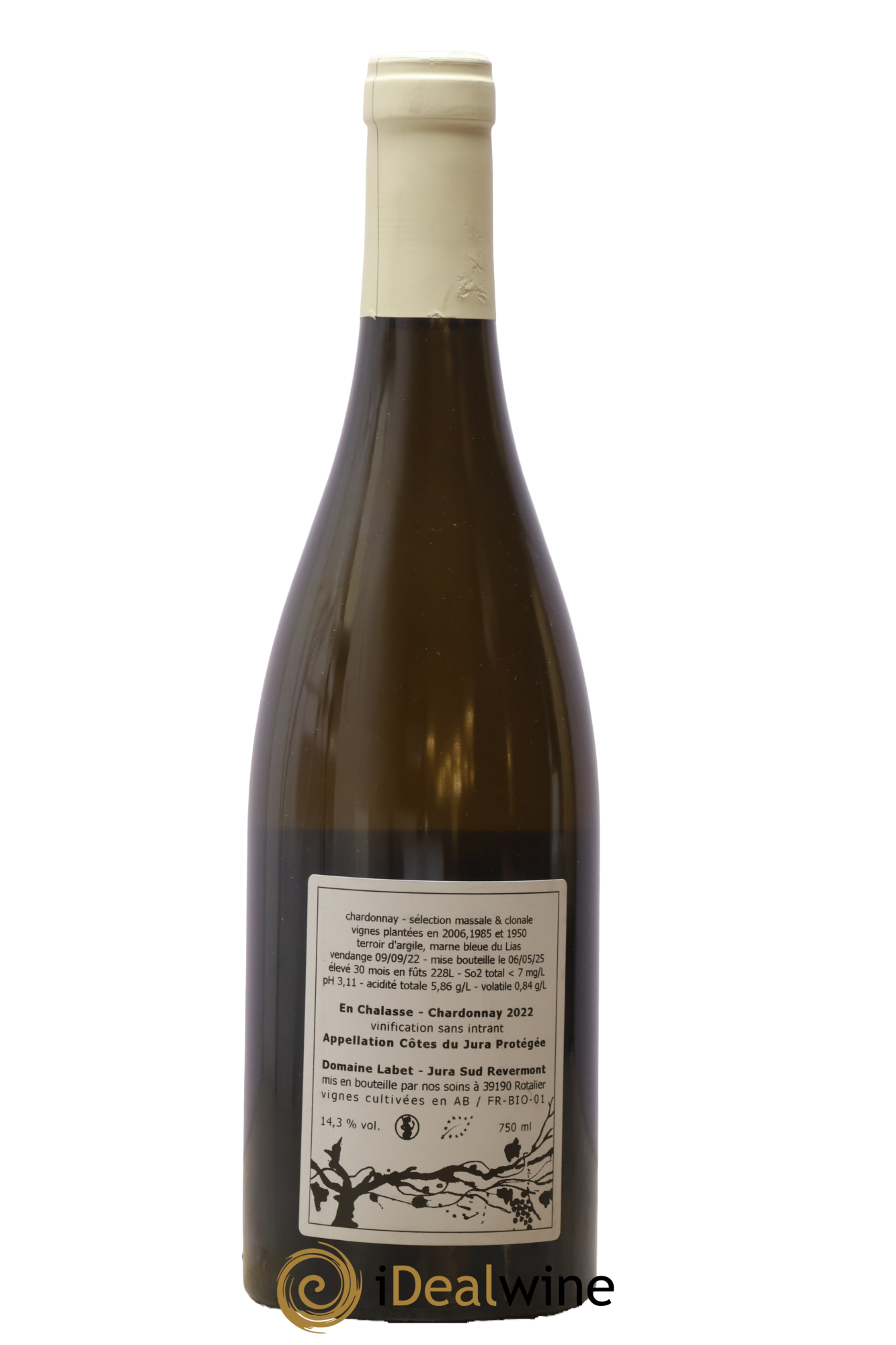 Côtes du Jura Chardonnay En Chalasse Romain - Julien  - Charline Labet 2022 - Lot of 1 bottle - 1