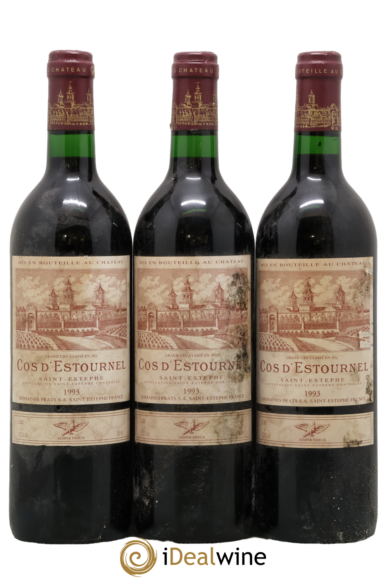 Cos d'Estournel 2ème Grand Cru Classé 1993 - Lot de 3 bouteilles - 0