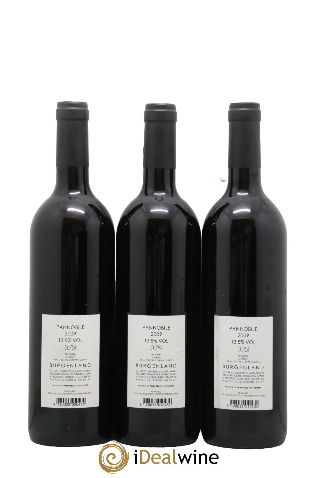 Autriche Pannobile Claus Presinger 2009 - Lot de 3 bouteilles - 1