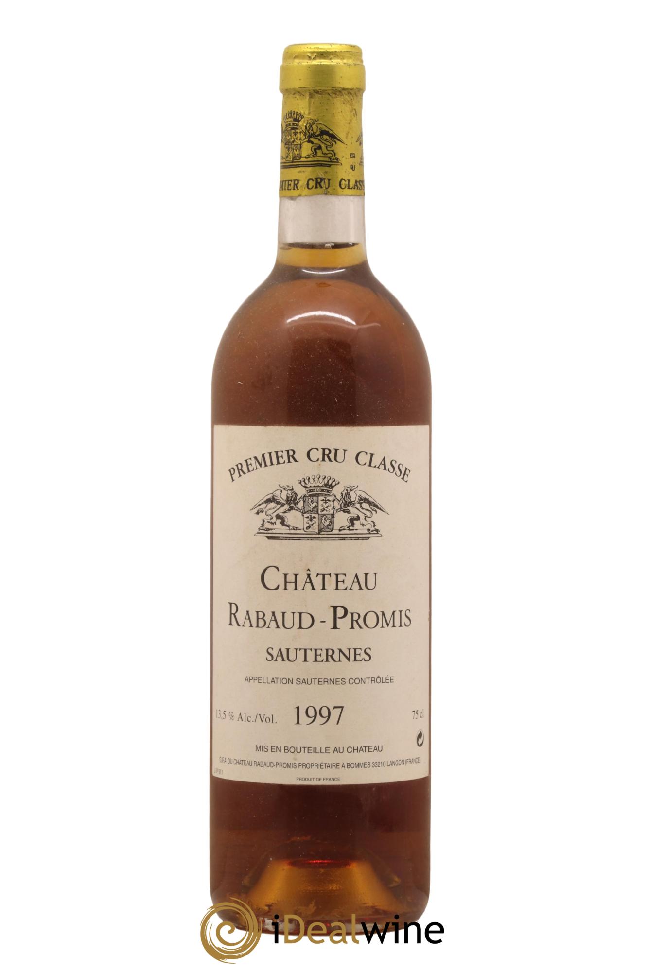 Château Rabaud Promis 1er Grand Cru Classé 1997 - Posten von 1 Flasche - 0