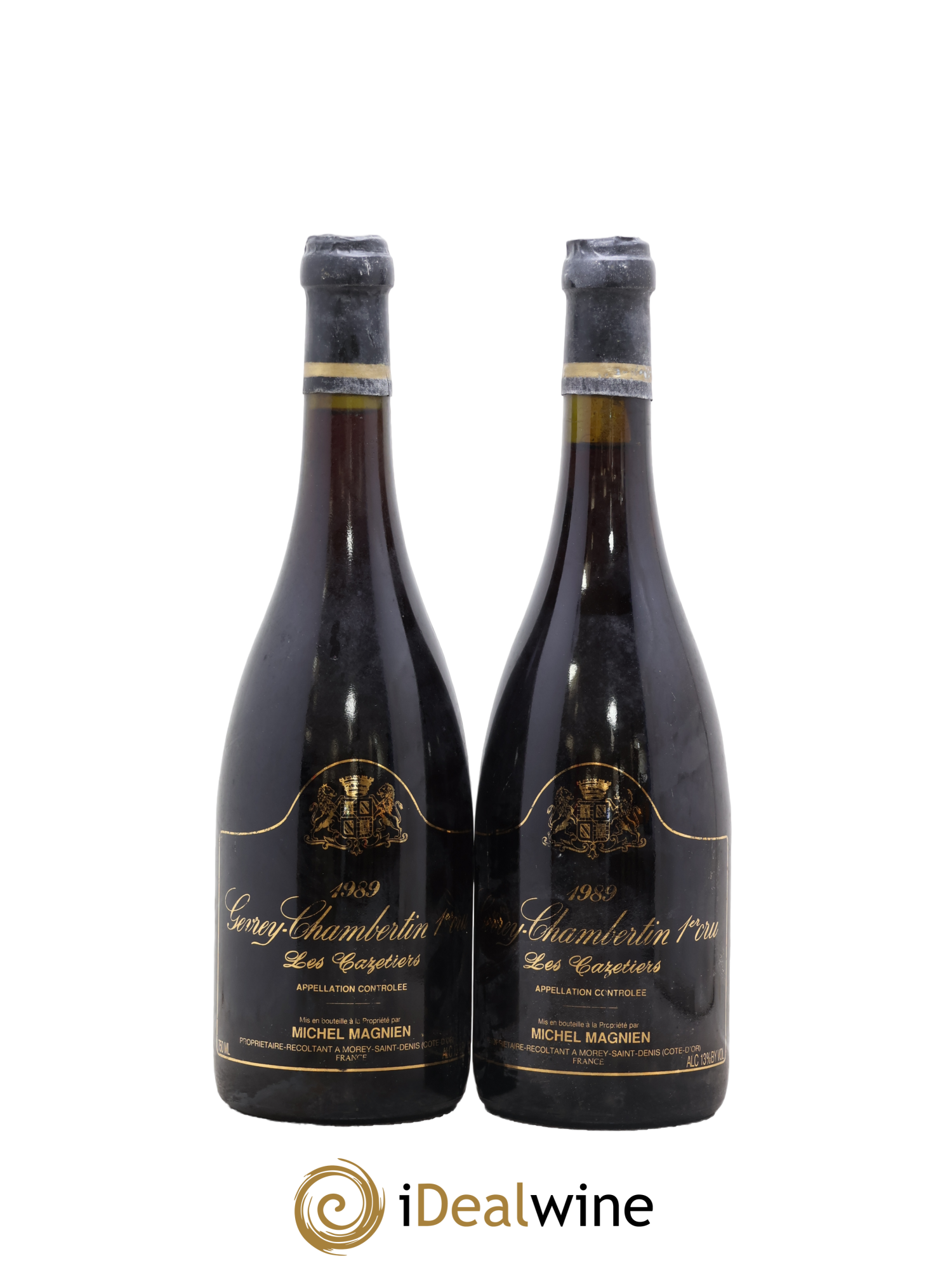 Gevrey-Chambertin 1er Cru Cazetiers Michel Magnien 1989 - Lotto di 2 bottiglie - 0