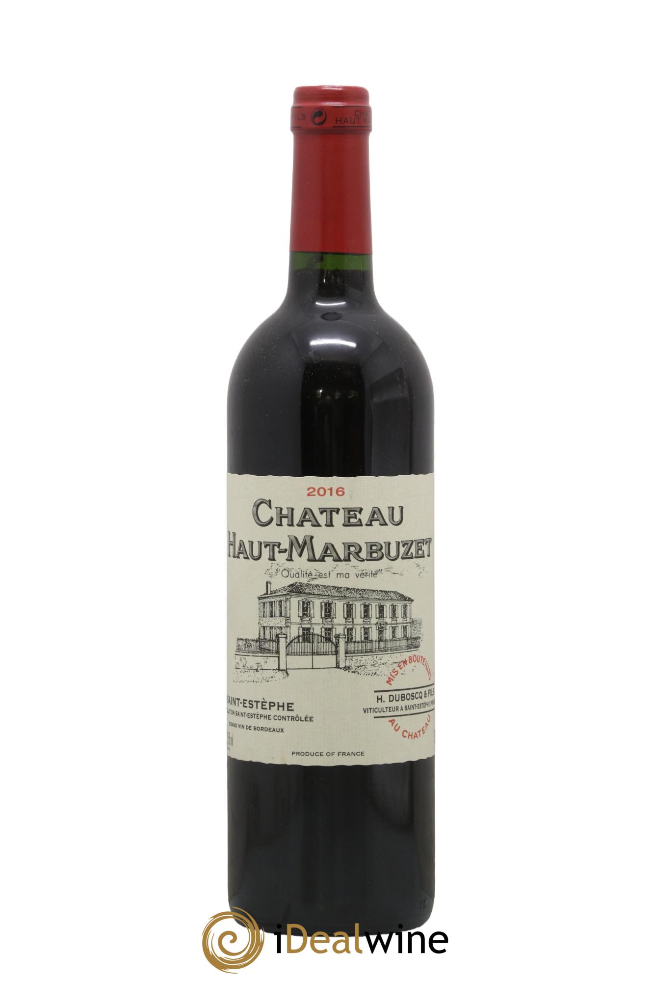 Château Haut Marbuzet 2016 - Lot de 1 bouteille - 0