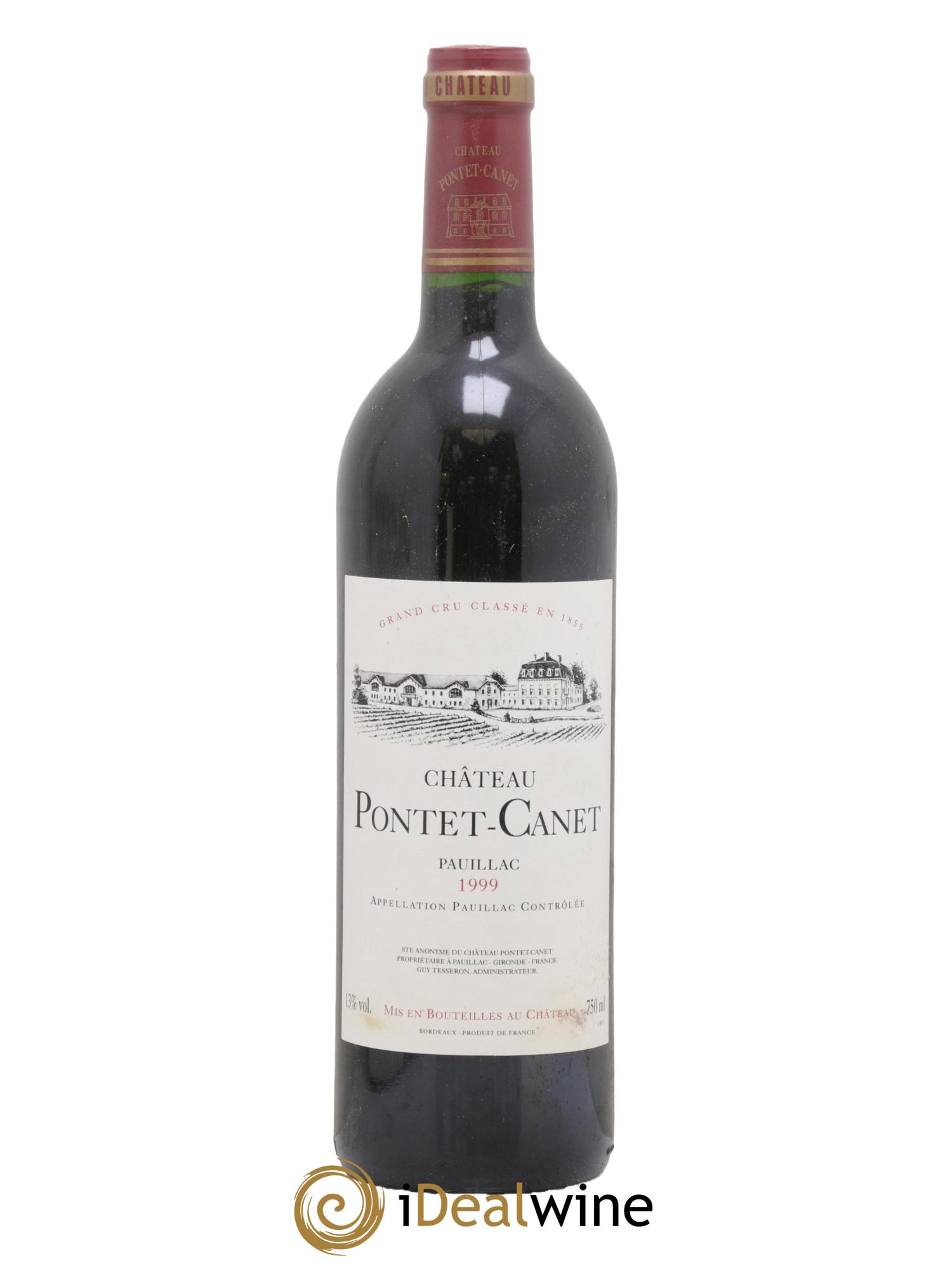 Château Pontet Canet 5ème Grand Cru Classé 1999 - Lot de 1 bouteille - 0