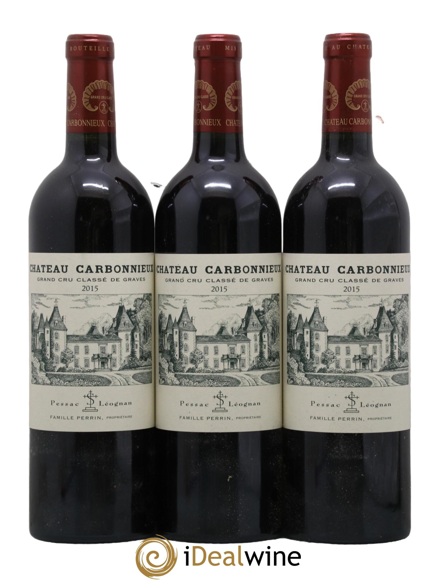 Château Carbonnieux Cru Classé de Graves 2015 - Lot de 3 bouteilles - 0