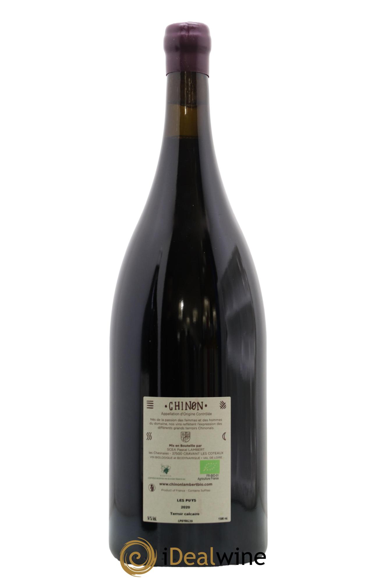 Chinon Les Puys Domaine Lambert 2020 - Lotto di 1 magnum - 1