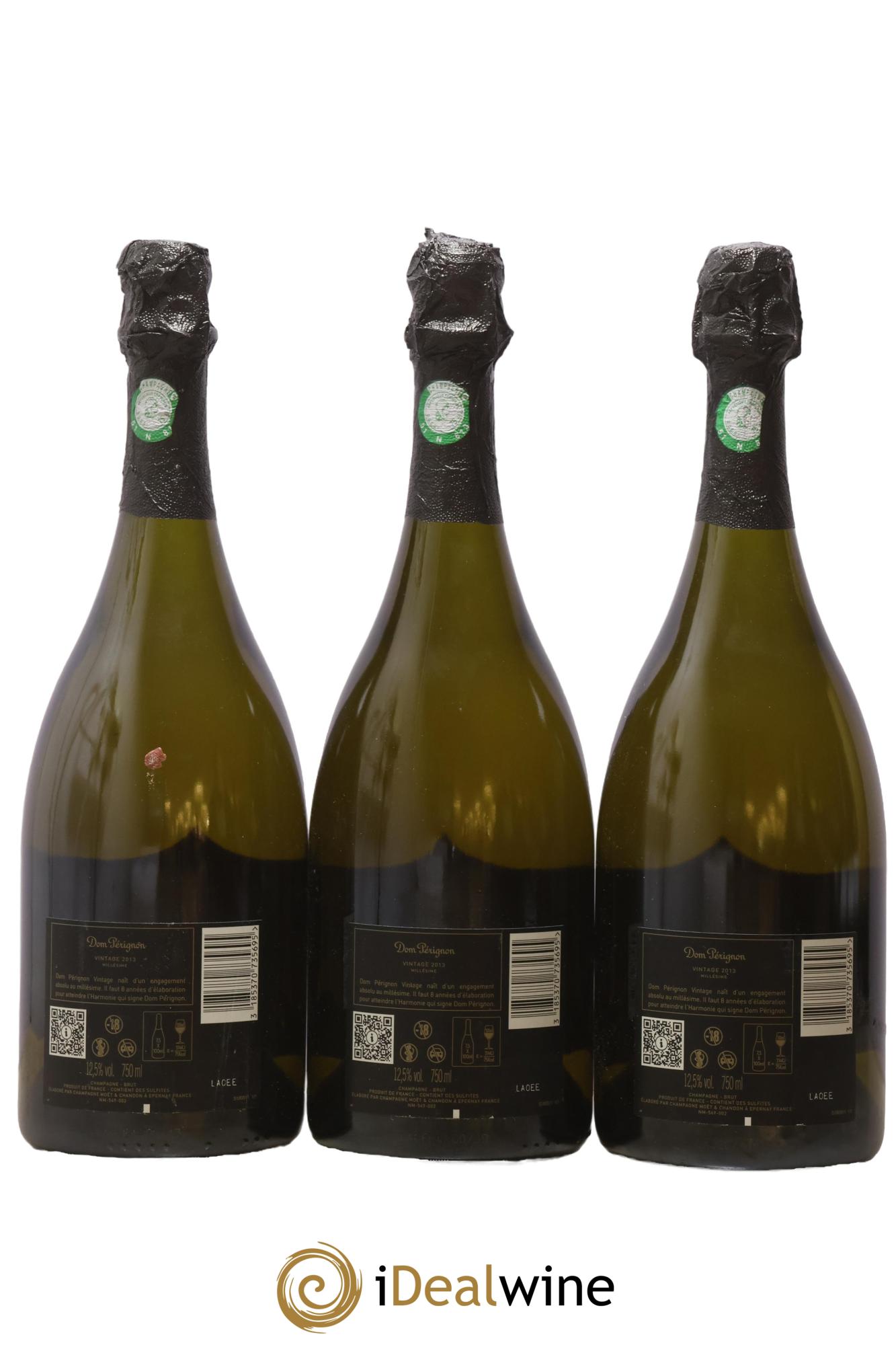 Brut Dom Pérignon 2013 - Lot of 3 bottles - 1