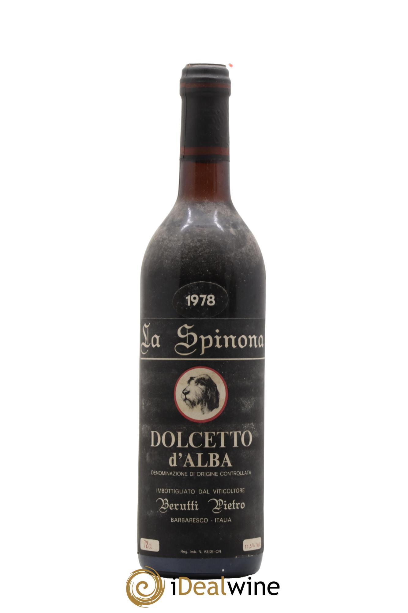 Dolcetto d'Alba DOC La Spinona Berutti Pietro 1978 - Lot de 1 bouteille - 0