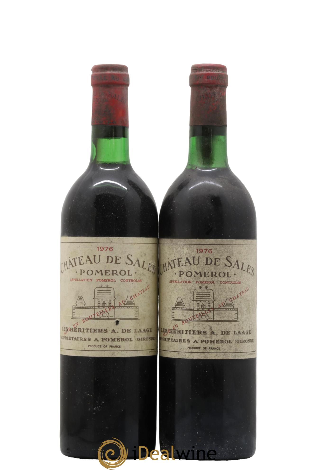 Château de Sales 1976 - Lot de 2 bouteilles - 0