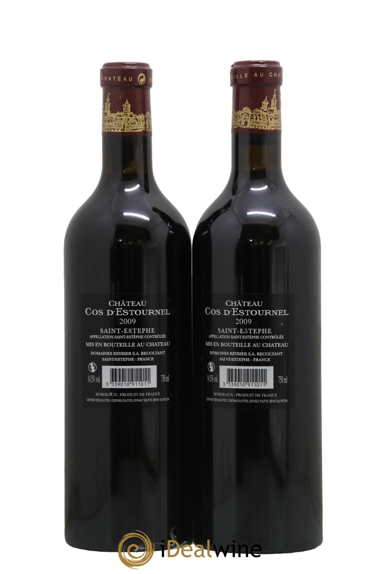 Cos d'Estournel 2ème Grand Cru Classé 2009 - Lot de 2 bouteilles - 1