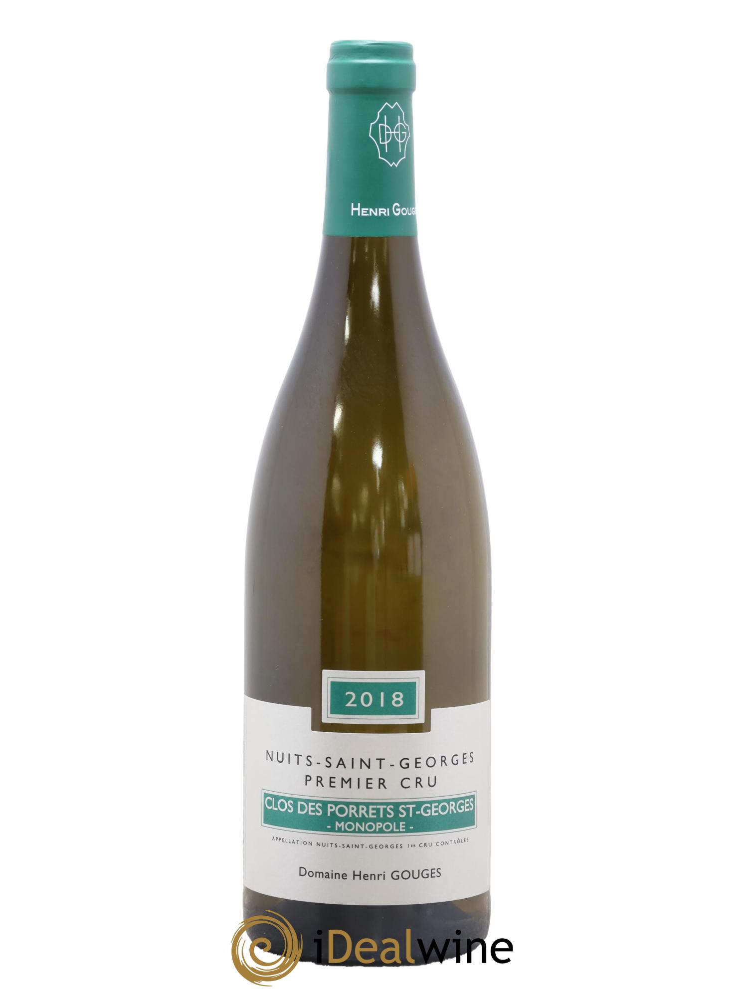 Nuits-Saint-Georges 1er Cru Clos des Porrets Saint-Georges Henri Gouges 2018 - Lot de 1 bouteille - 0