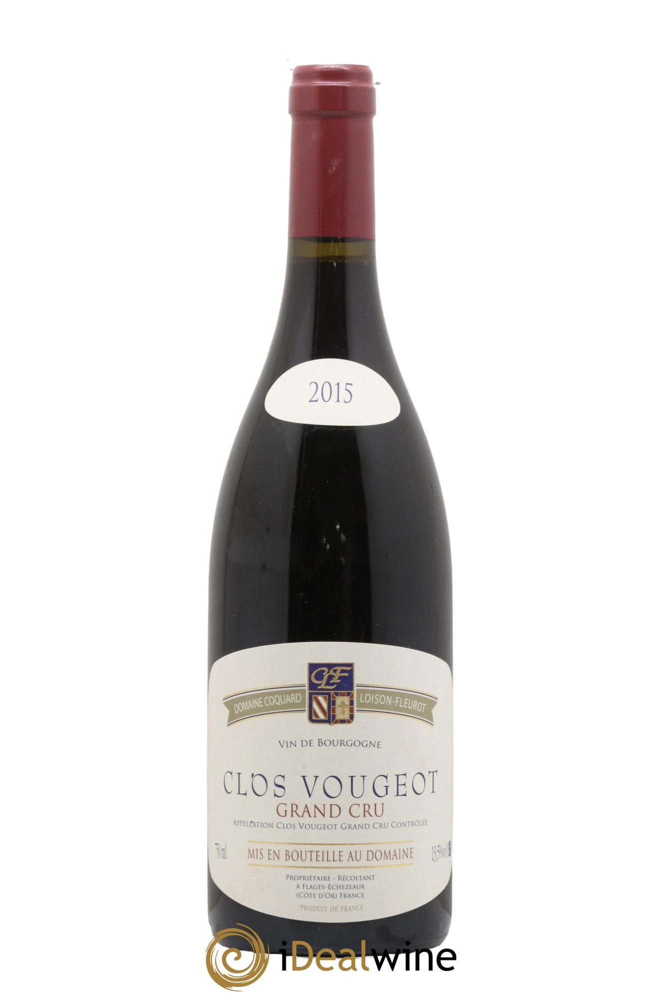 Clos de Vougeot Grand Cru Coquard Loison-Fleurot  2015 - Lotto di 1 bottiglia - 0