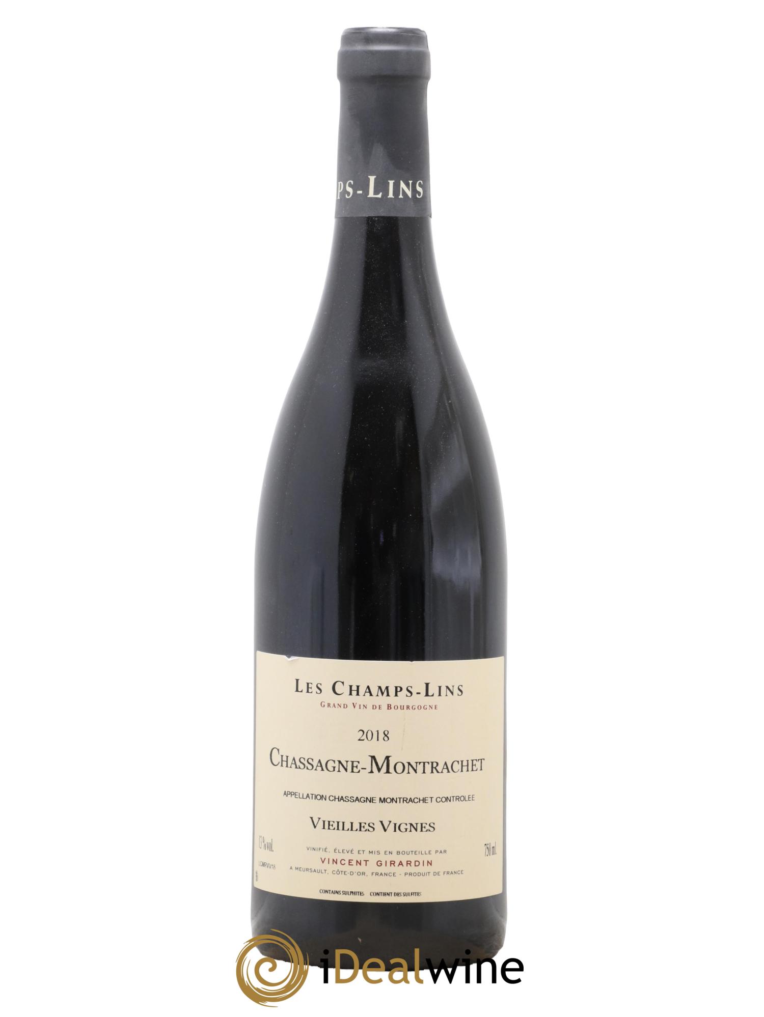 Chassagne-Montrachet Les Champs-Lins Vieilles vignes Domaine Vincent Girardin 2018 - Lot de 1 bouteille - 0