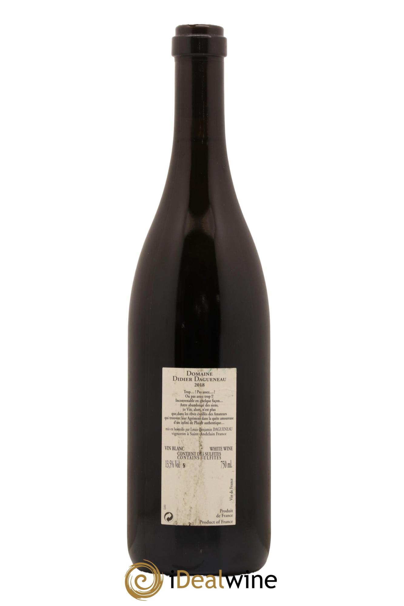 Pouilly-Fumé Buisson Renard Dagueneau (Domaine Didier - Louis-Benjamin) 2018 - Posten von 1 Flasche - 1