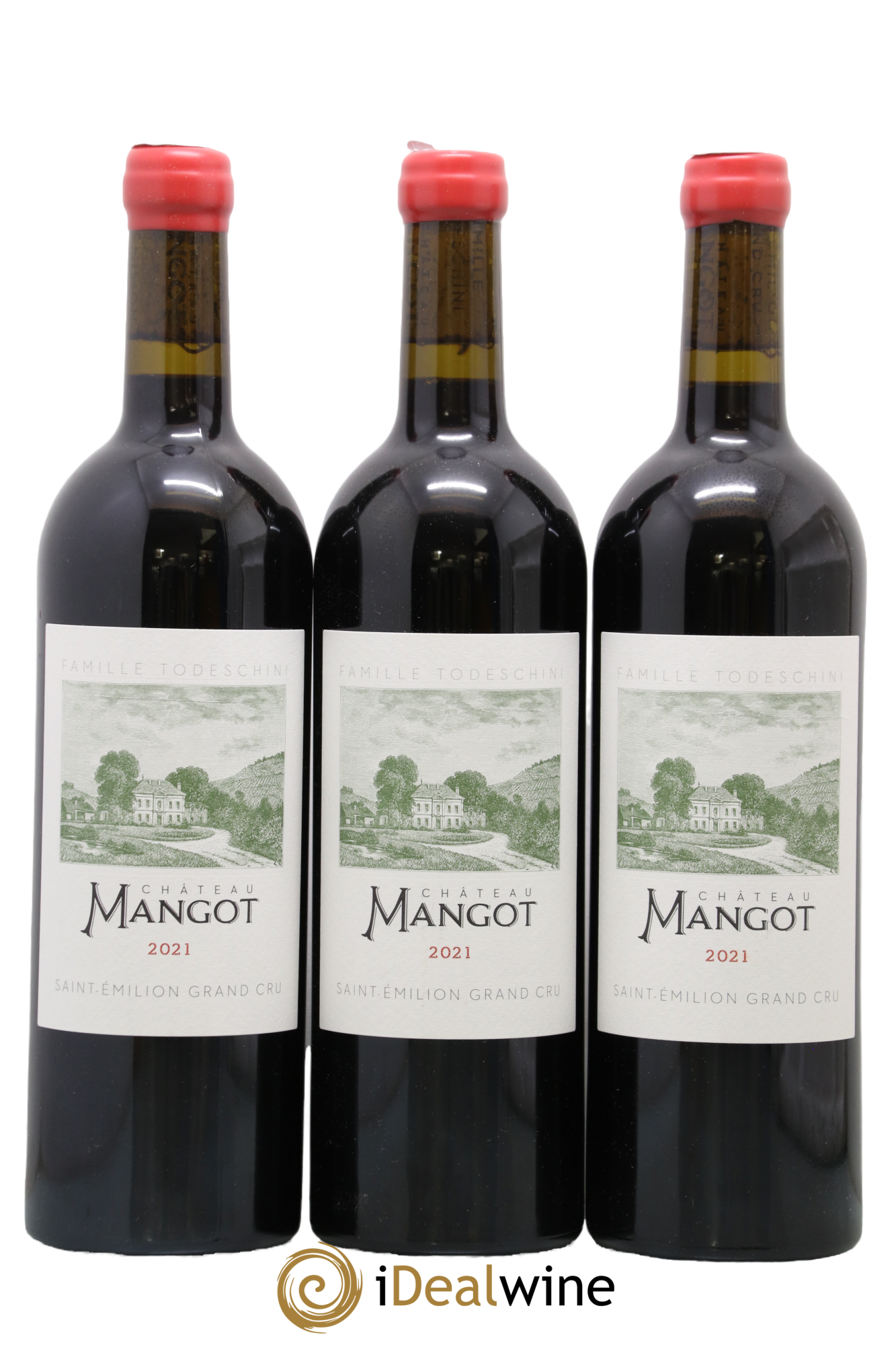 Saint-Émilion Grand Cru Château Mangot 2021 - Lot de 3 bouteilles - 0